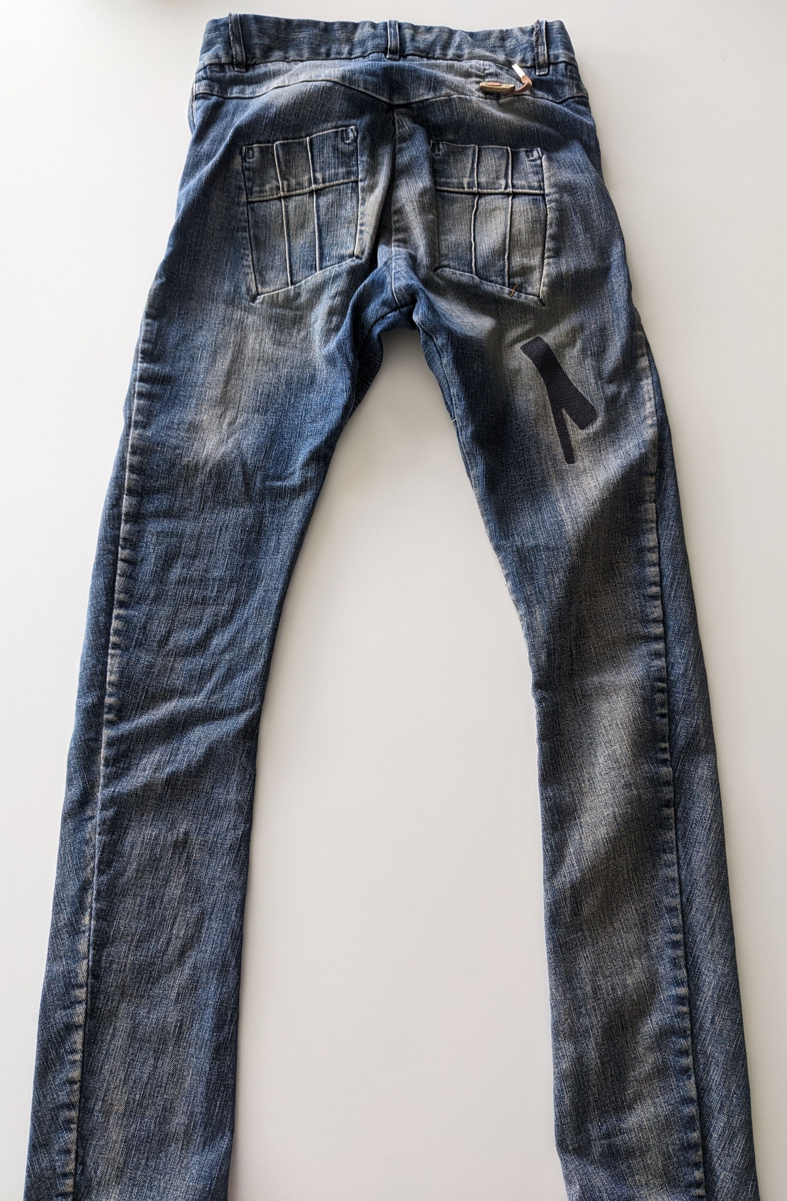 Boris Bidjan Saberi AW21 Dirty Denim - P13DTF FKU10002 Size US 30 / EU 46 - 4 Thumbnail
