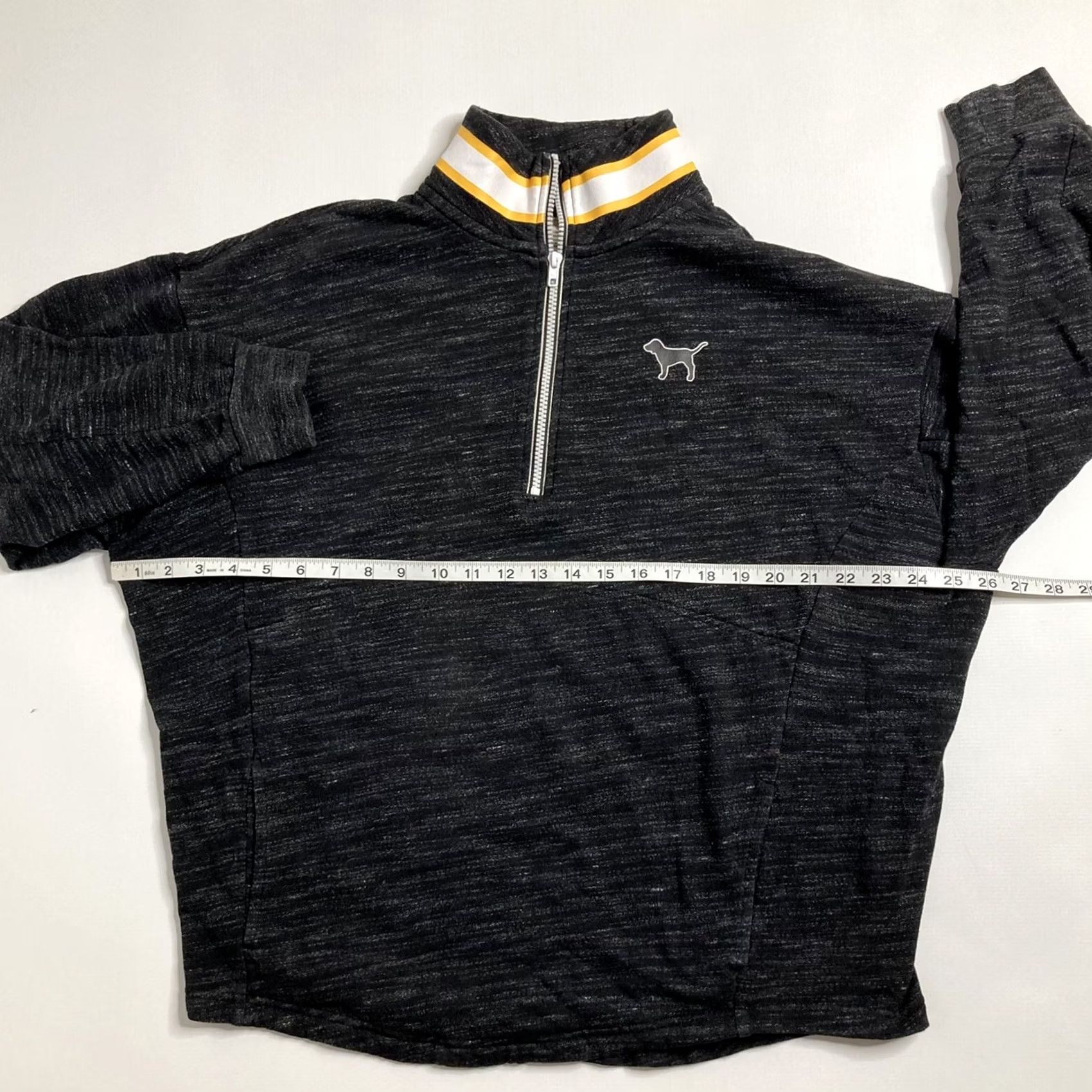 Victoria's Secret Victoria'S Secret Shirt Womens M Pink Black And Yellow Half Zip Pullover Sweatshirt Size M / US 6-8 / IT 42-44 - 7 Thumbnail