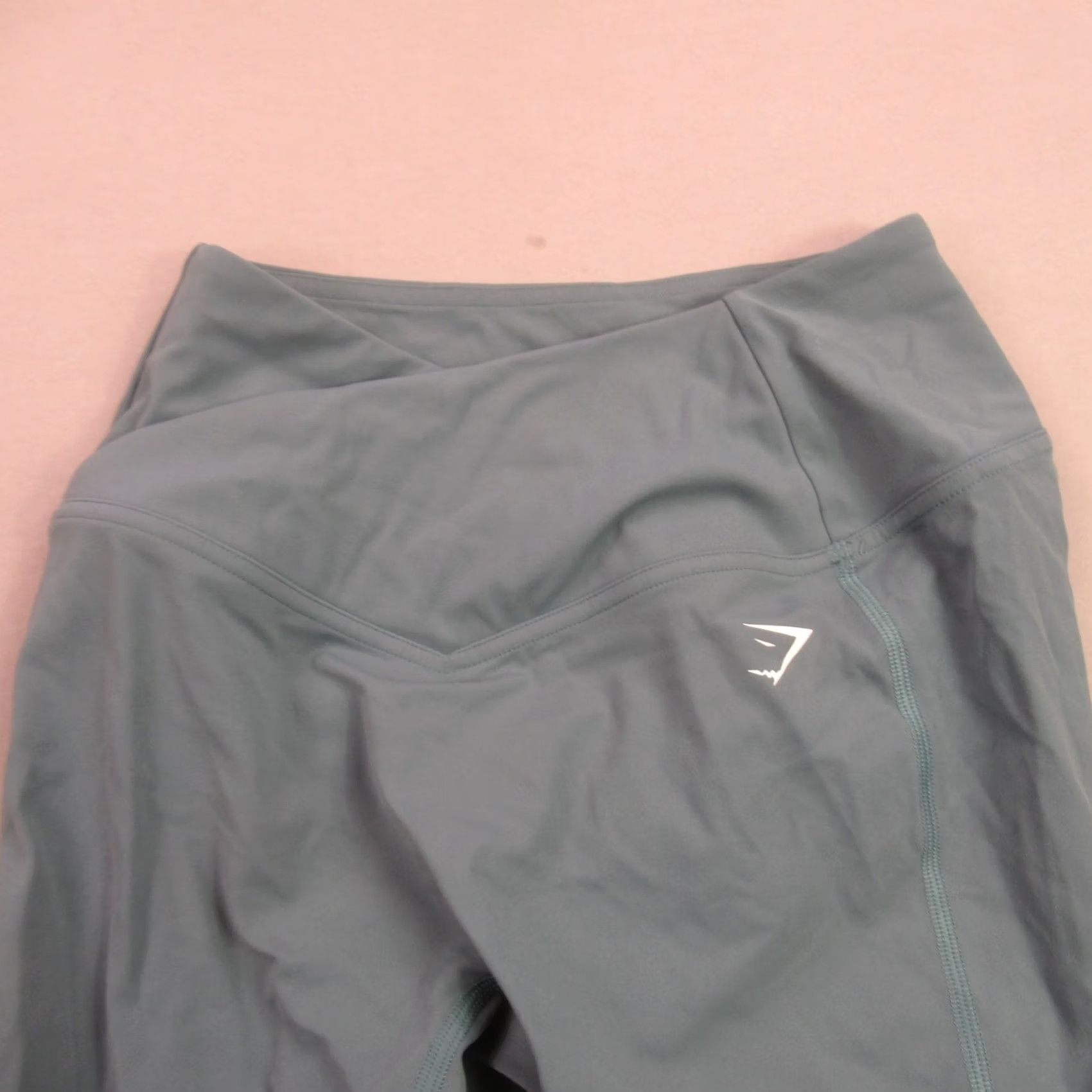 Gymshark Gymshark Leggings Small Blue Straight Leg Stretch Gym Lightweight Womens Size 28" / US 6 / IT 42 - 2 Thumbnail