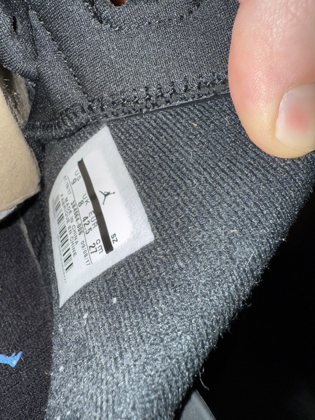 Jordan Brand Jordan 6 UNC Black Size US 9 / EU 42 - 7 Thumbnail