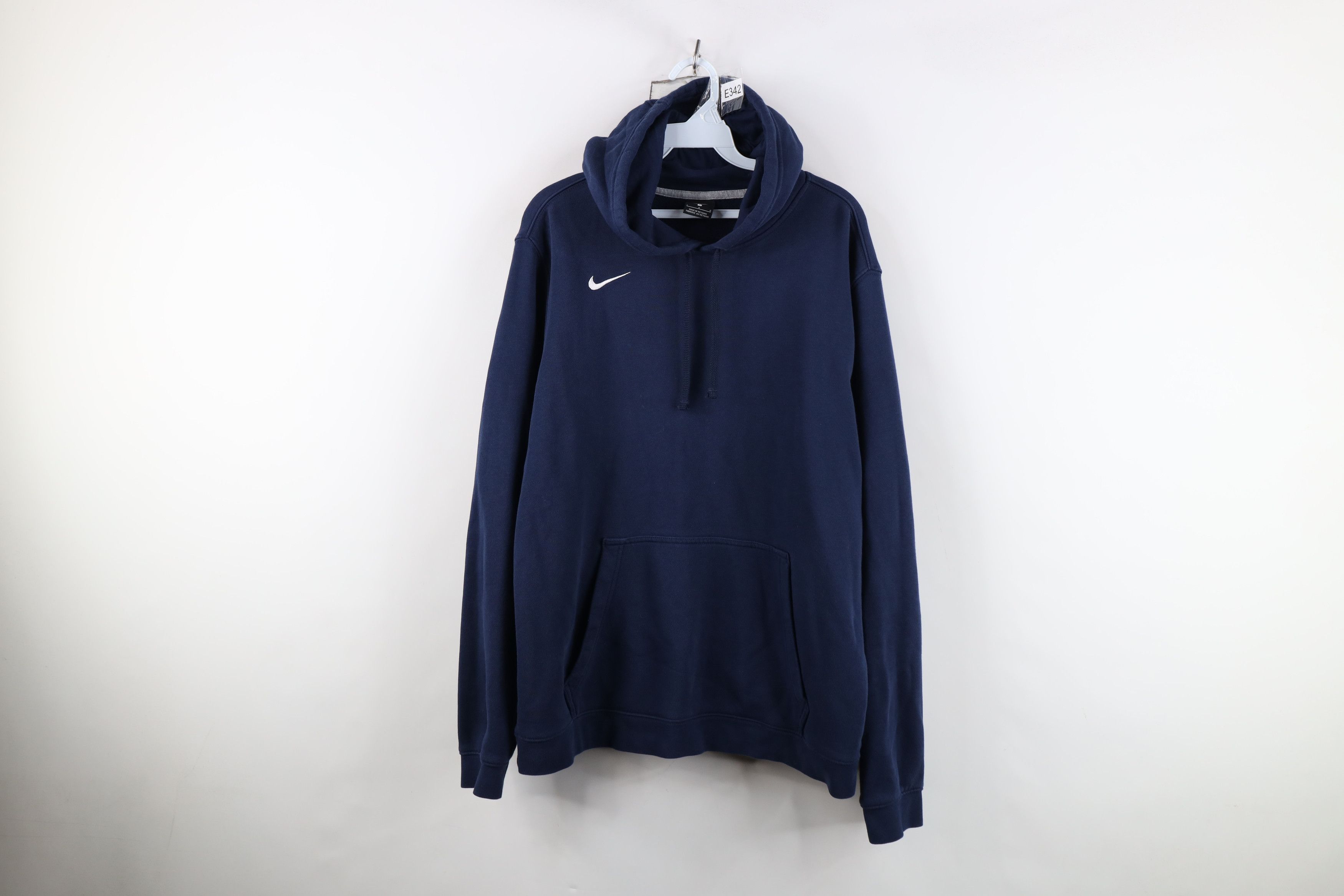 Nike Vintage Y2K Nike Scott Mini Swoosh Hoodie Sweatshirt Blue Size US L / EU 52-54 / 3 - 1 Thumbnail