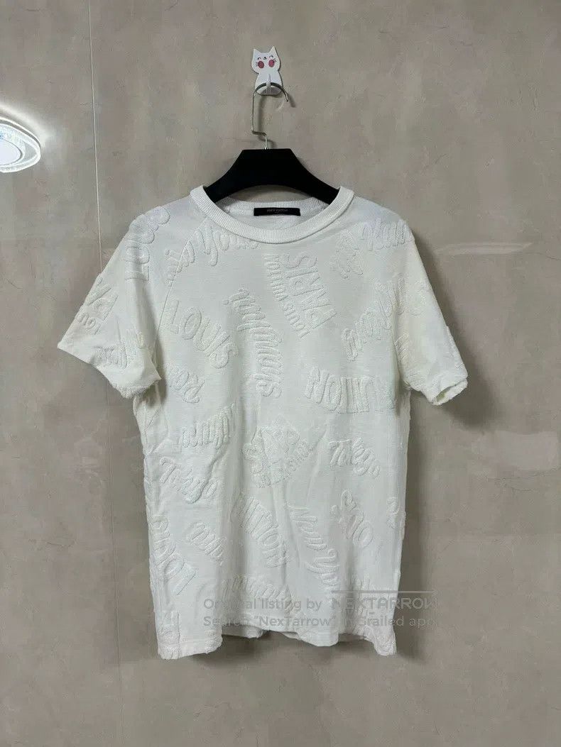 Louis Vuitton Louis Vuitton White bullet-screen towel short sleeve Size US XS / EU 42 / 0 - 1 Thumbnail