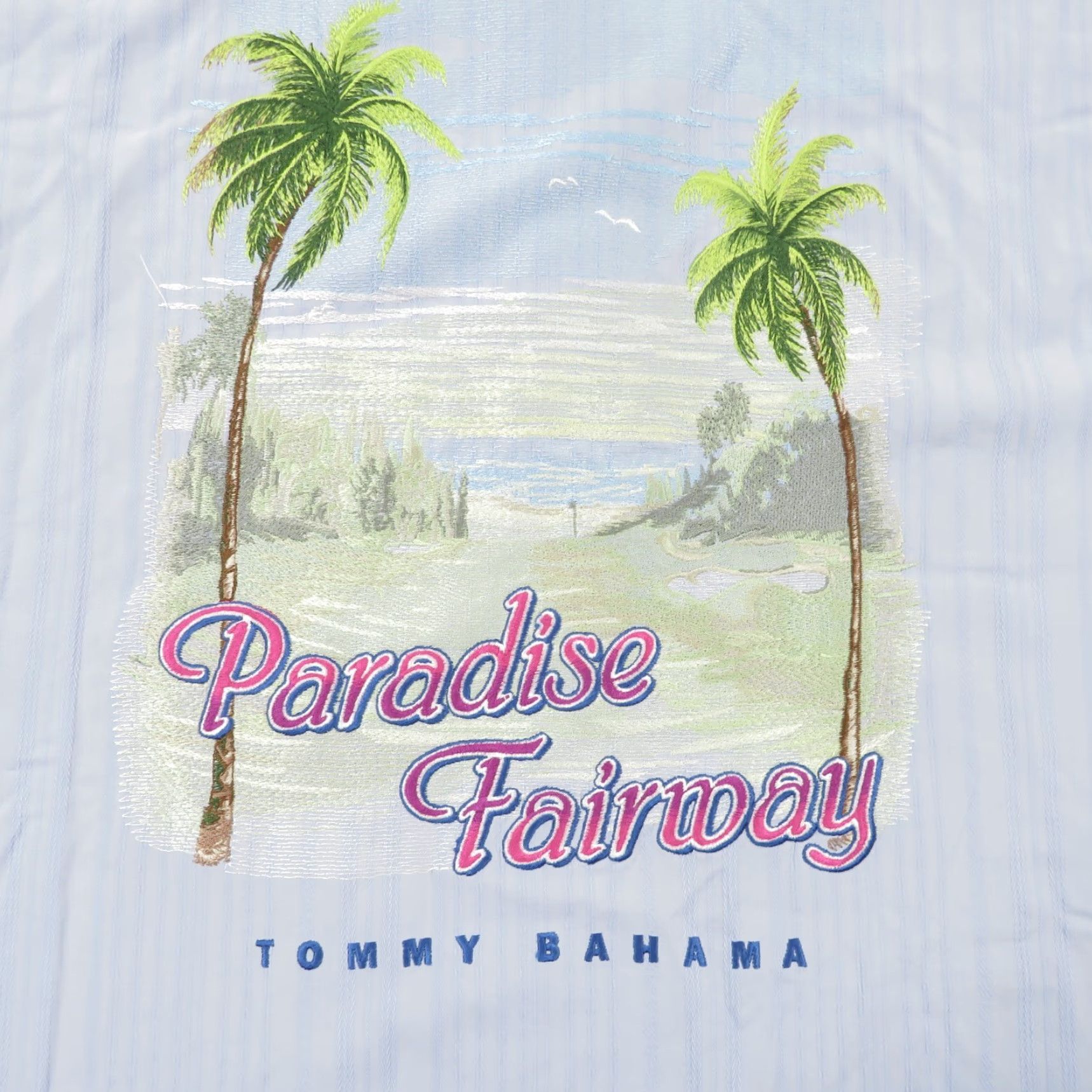Tommy Bahama Tommy Bahama Shirt XL Men Silk Embroidered Paradise Fairway Camp Golf Palm Beach Shirt Size US XL / EU 56 / 4 - 2 Thumbnail