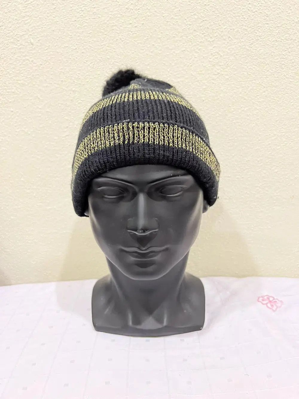 Japanese Brand × Vintage Japanese Brand Bobble Beanie Hat Size ONE SIZE - 3 Thumbnail