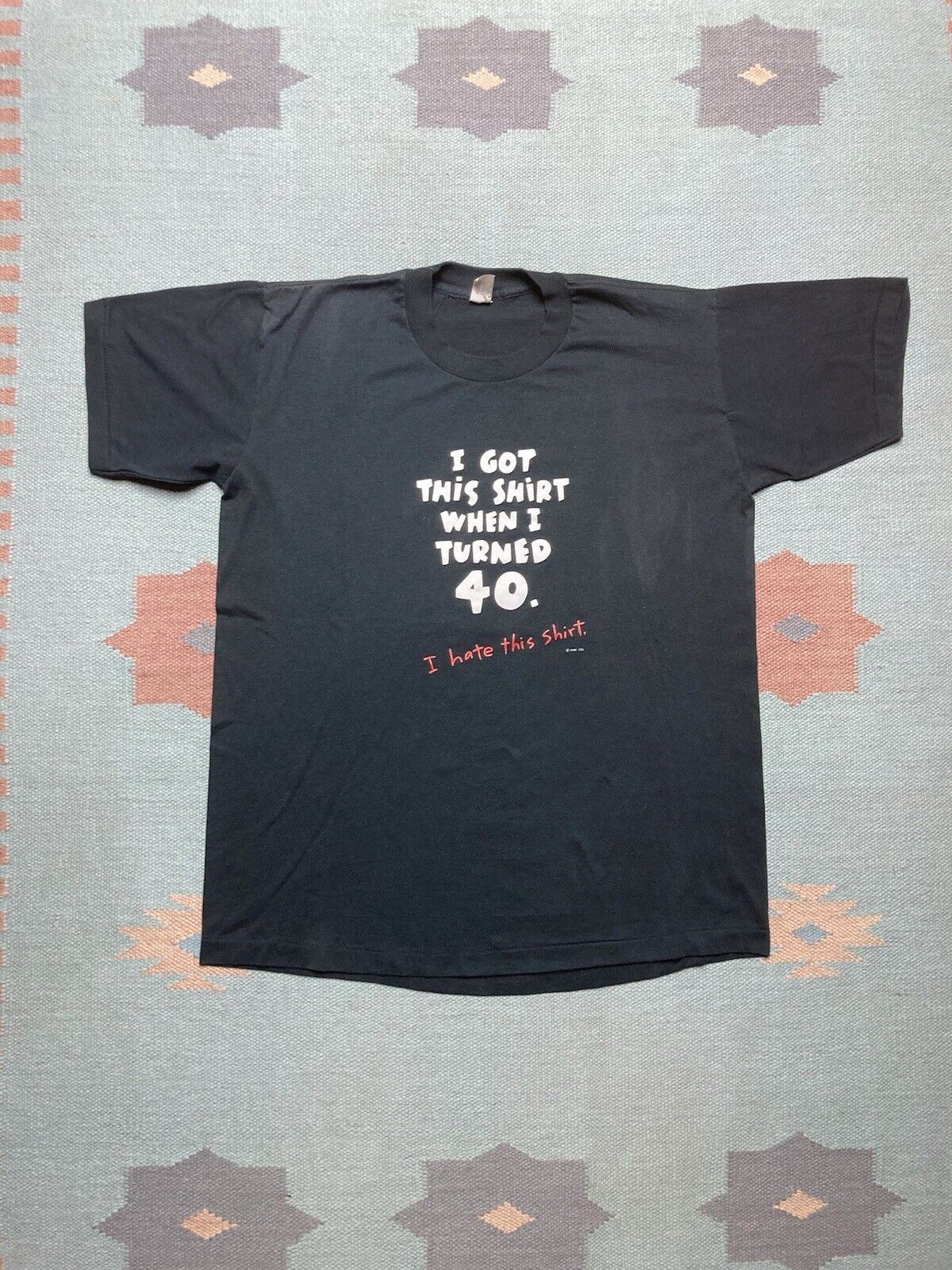 Hot Topic × Vintage VTG 80s tshirt got this shirt when I turned 40 funny joke XL Size US XL / EU 56 / 4 - 1 Thumbnail