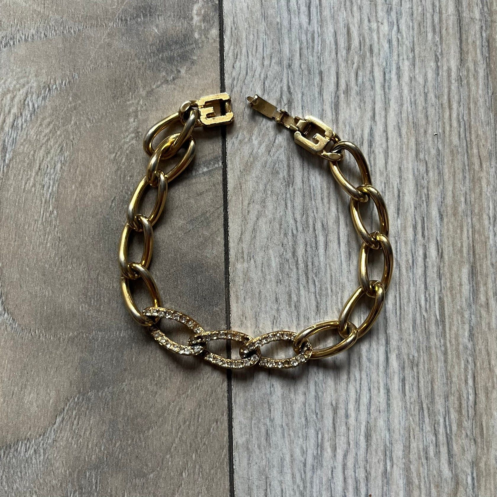 Givenchy Givenchy Gold-Tone Crystal Pavé Link Bracelet Size ONE SIZE - 2 Thumbnail