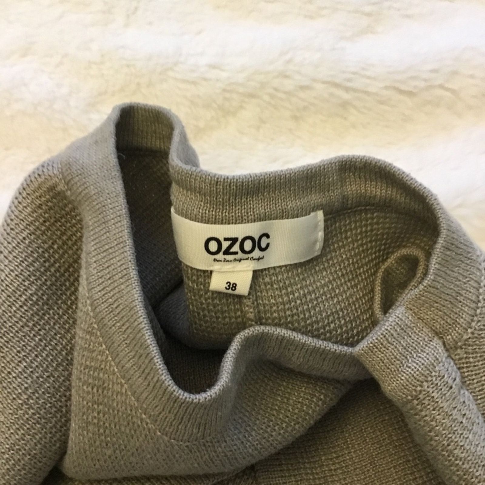 Other OZOC Gray Textured Knit Top Size S / US 4 / IT 40 - 13 Thumbnail