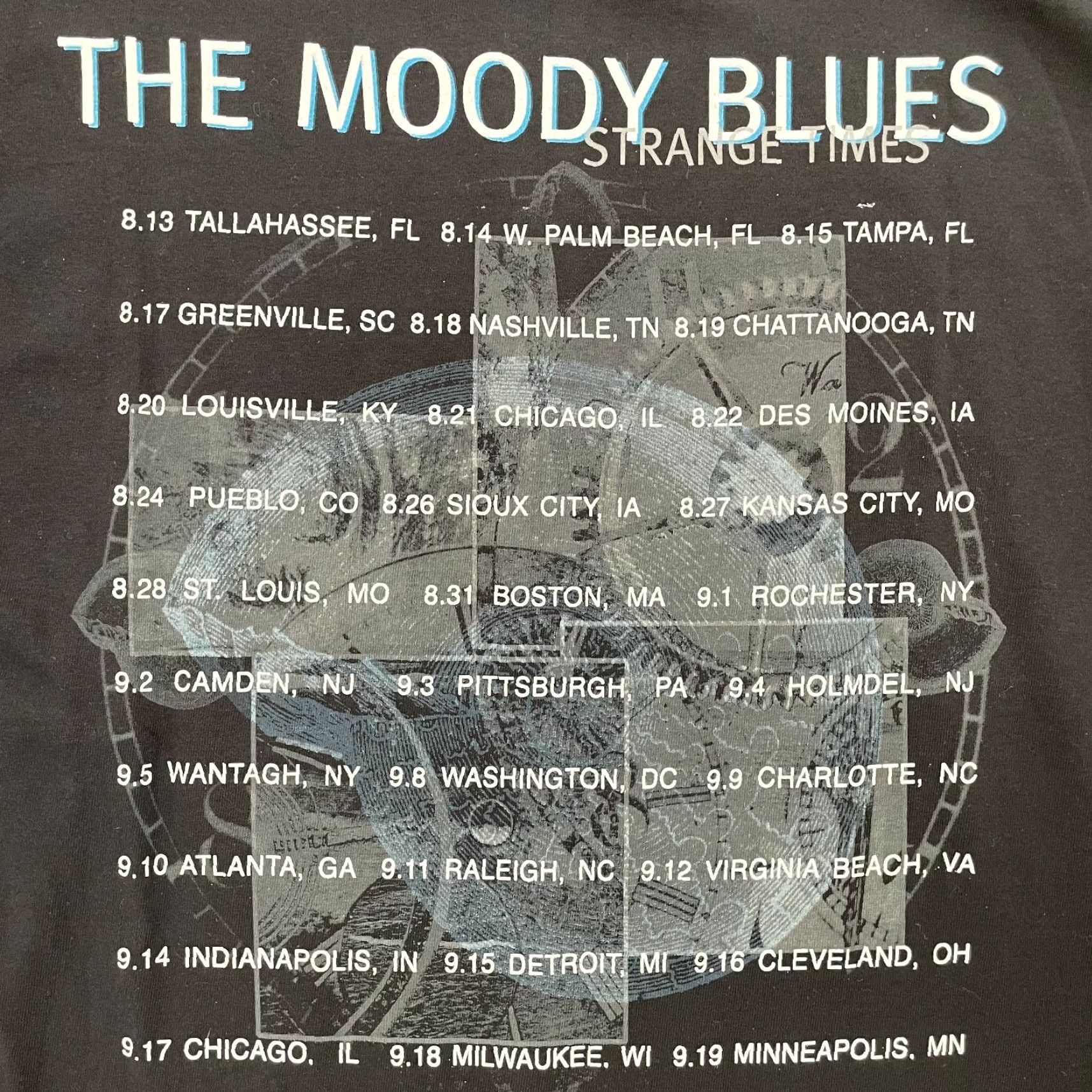 Vintage VINTAGE Moody Blues Shirt Adult Large Black 90s Tour Band Mens L 90s Concert Music Rock Moody Blues Men Shirt Black L Mens Size US L / EU 52-54 / 3 - 6 Thumbnail
