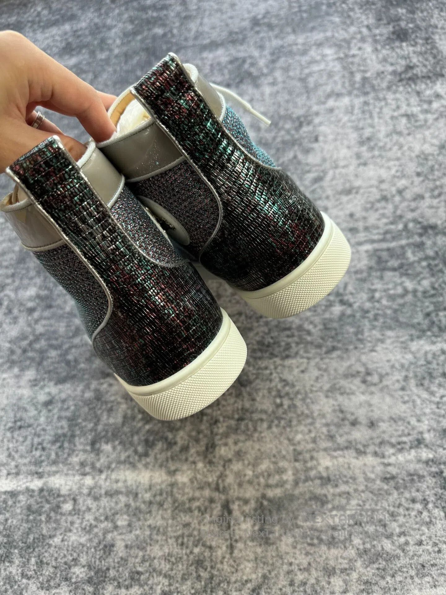 Christian Louboutin Christian Louboutin High-Top Sneakers with Studs. Size US 8.5 / IT 38.5 - 5 Thumbnail