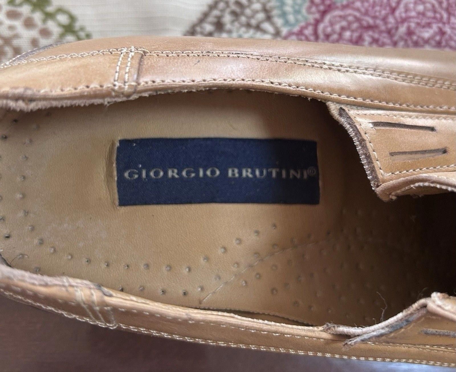 Giorgio Brutini Men's Giorgio Brutini Light Brown Leather Loafers Shoes Size US 10 / EU 43 - 3 Thumbnail
