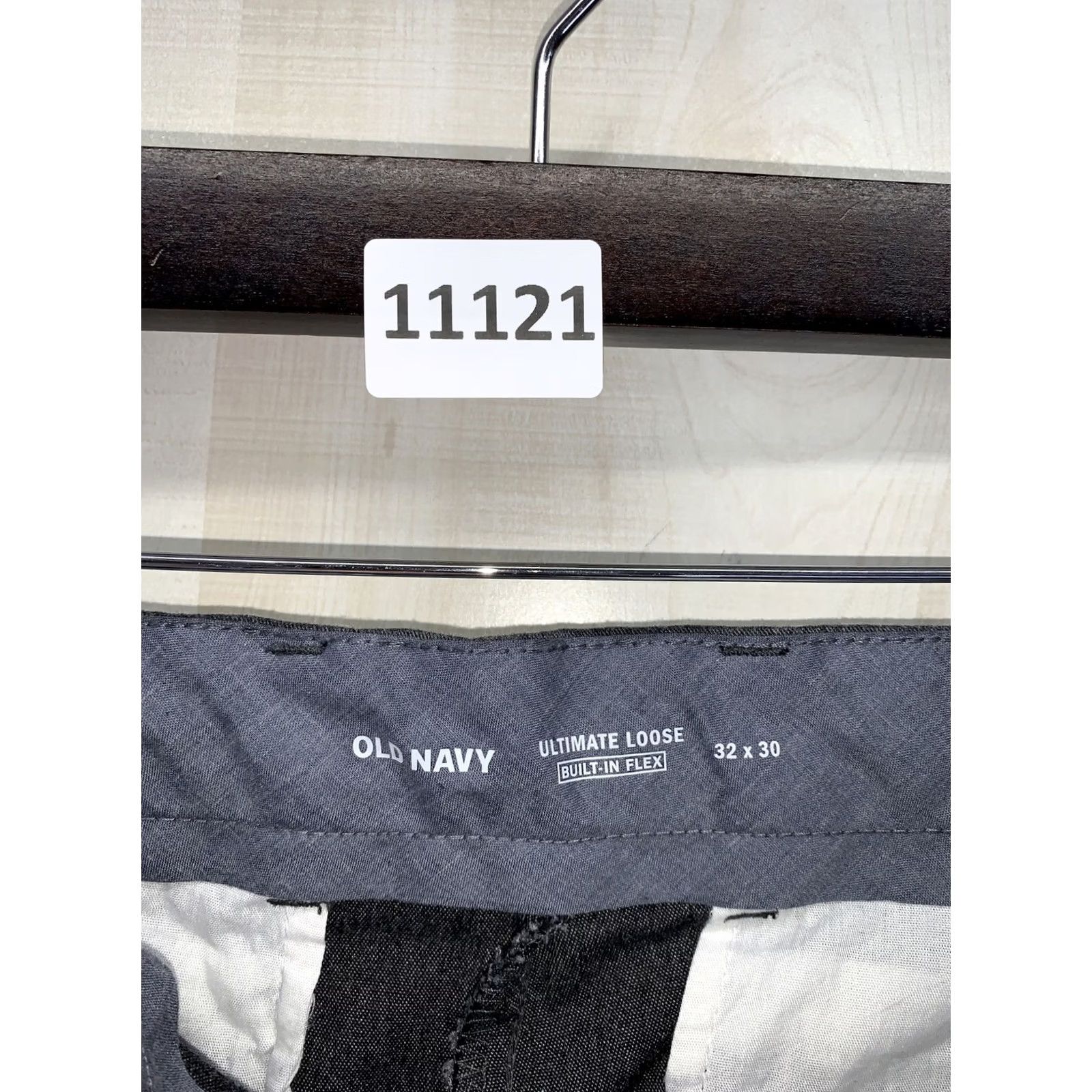 Old Navy Old Navy Mens Dress Pants Gray 32x30 Ultimate Loose Built In Flex Tapered Front Zip Pockets 30 Inseam Regular A95 Size US 32 / EU 48 - 6 Thumbnail