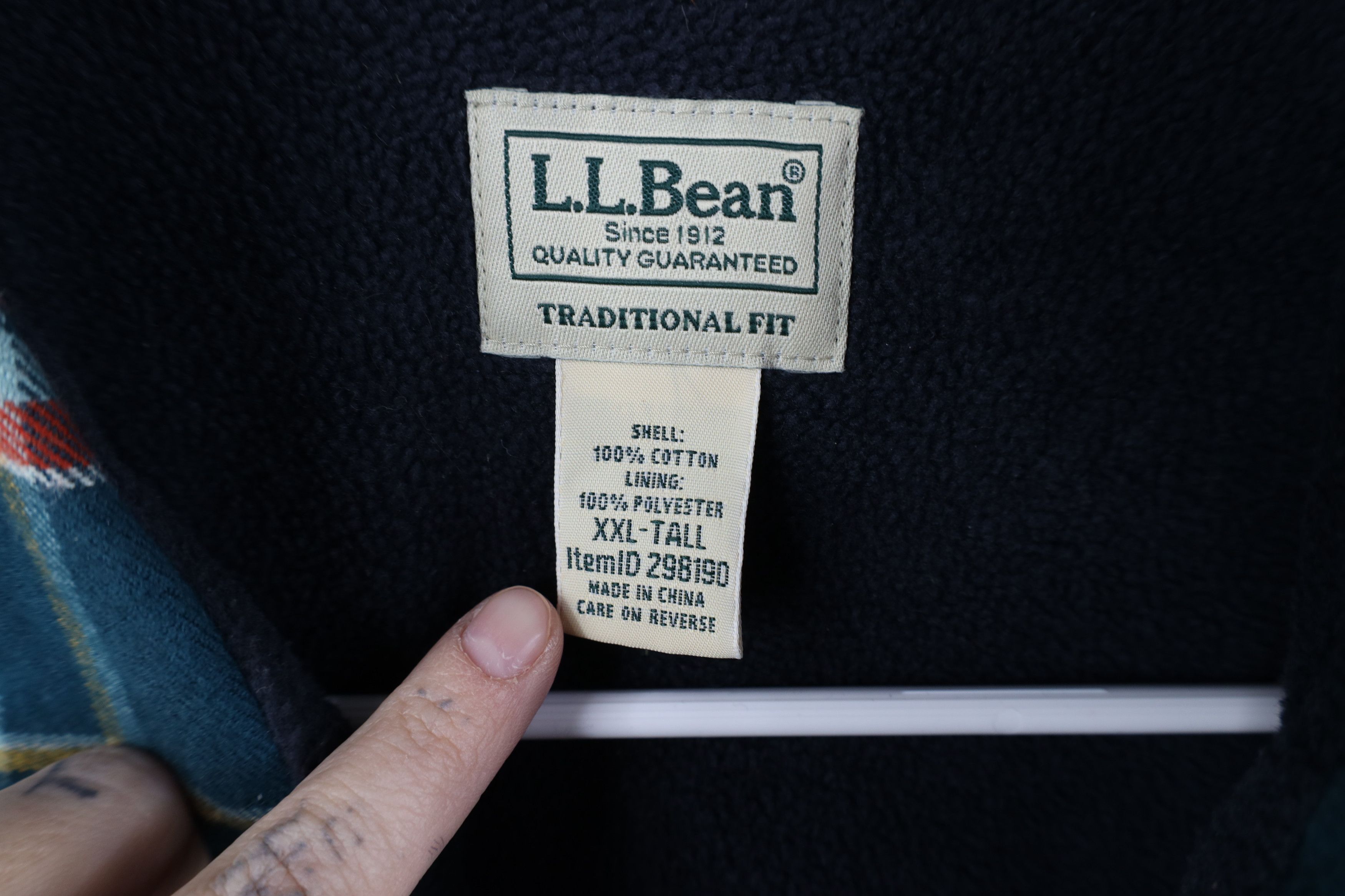 L.L. Bean Vintage LL Bean Lined Flannel Button Shirt Jacket Jac Shirt Size US XXL / EU 58 / 5 - 5 Thumbnail