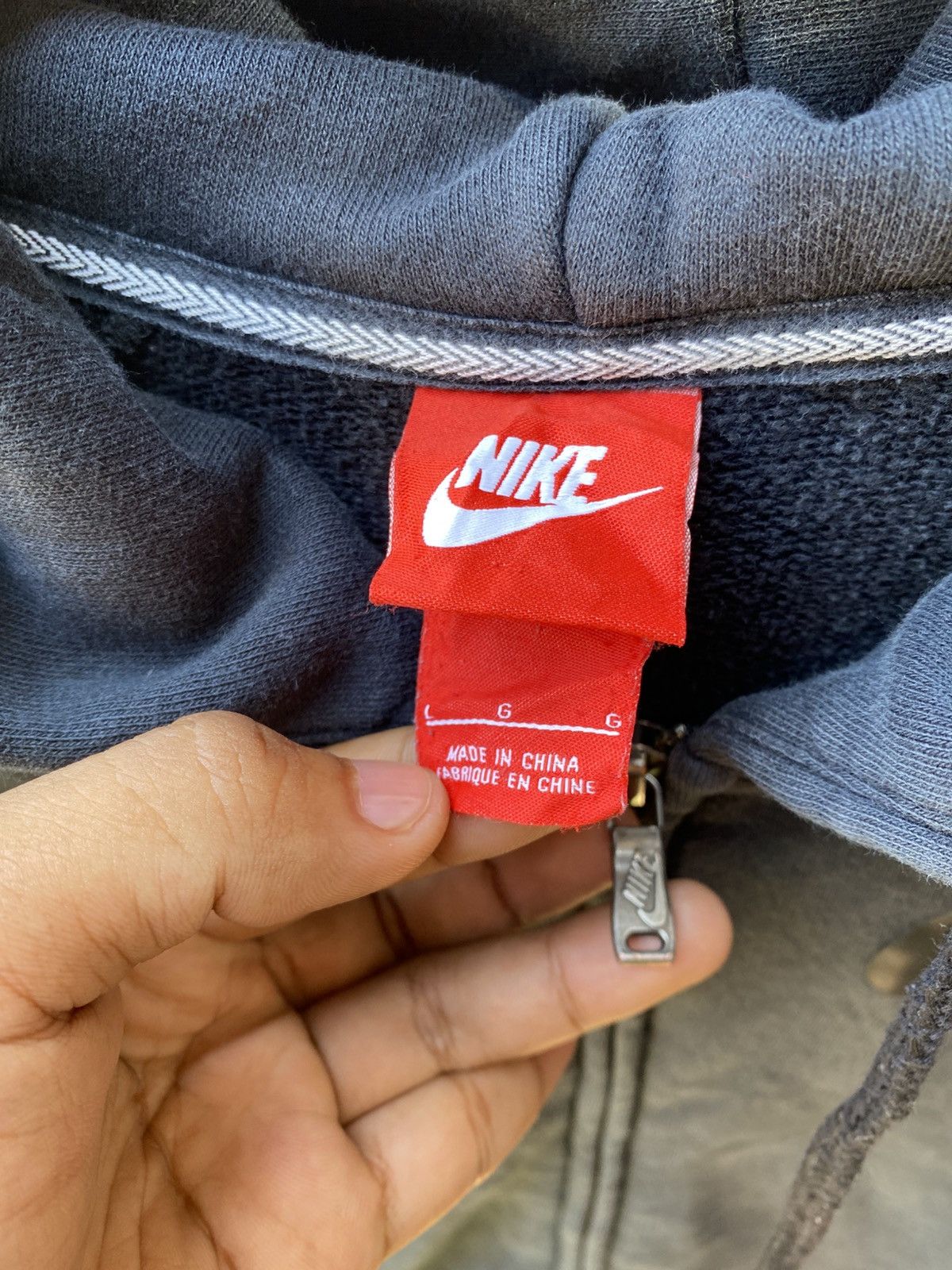 Nike ZipperHOODIE NIKE “ JUST DO IT “ Size US L / EU 52-54 / 3 - 3 Thumbnail