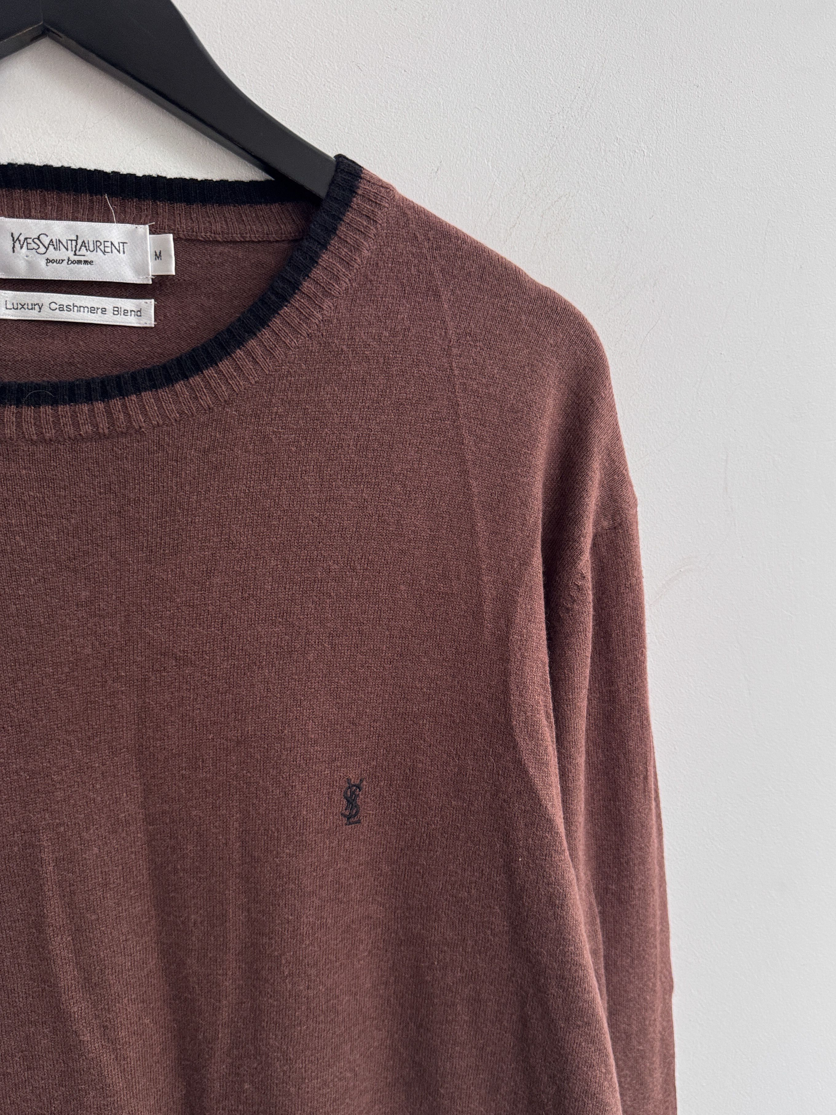 Yves Saint Laurent Yves Saint Laurent YSL Cashmere Sweater Jumper Size US L / EU 52-54 / 3 - 3 Thumbnail