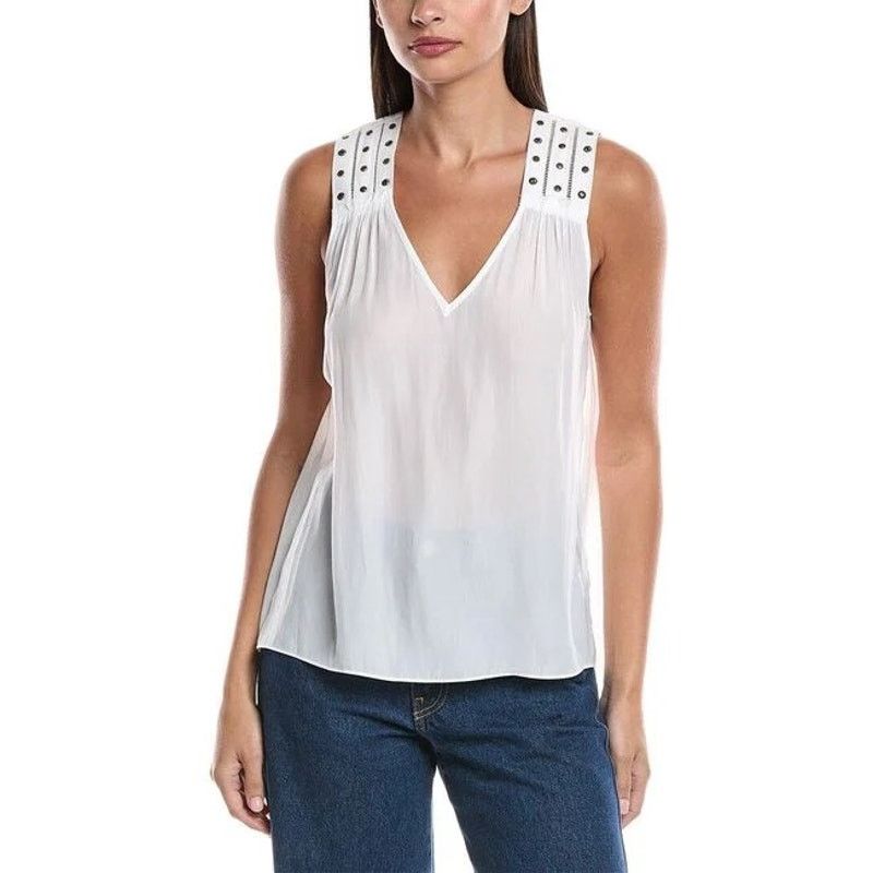 Ramy Brook RAMY BROOK Glenn Studded Sleeveless Top Size M / US 6-8 / IT 42-44 - 3 Thumbnail