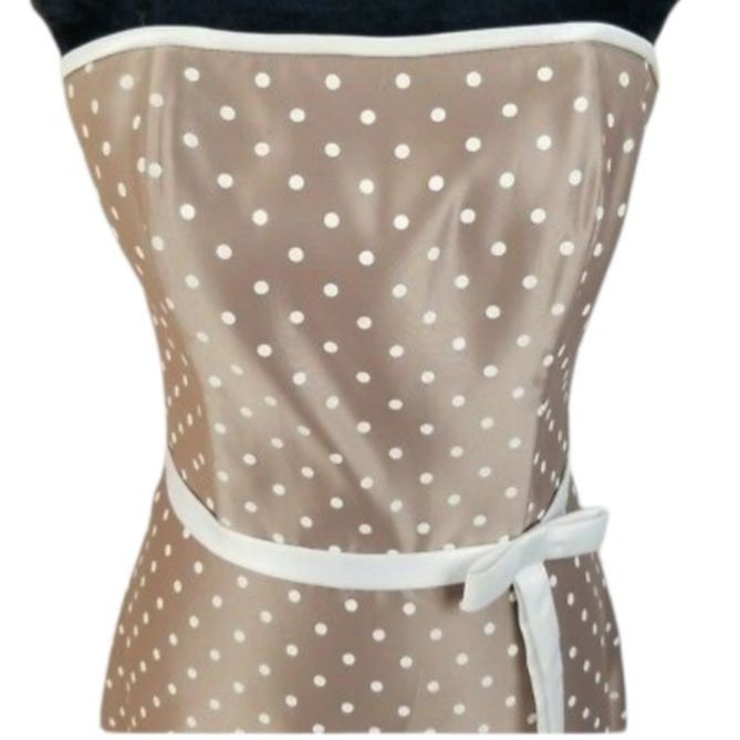 Vintage Vtg Formal Satin Strapless Polka Dot Dress Sz 6 Bow Accent C Size M / US 6-8 / IT 42-44 - 11 Thumbnail