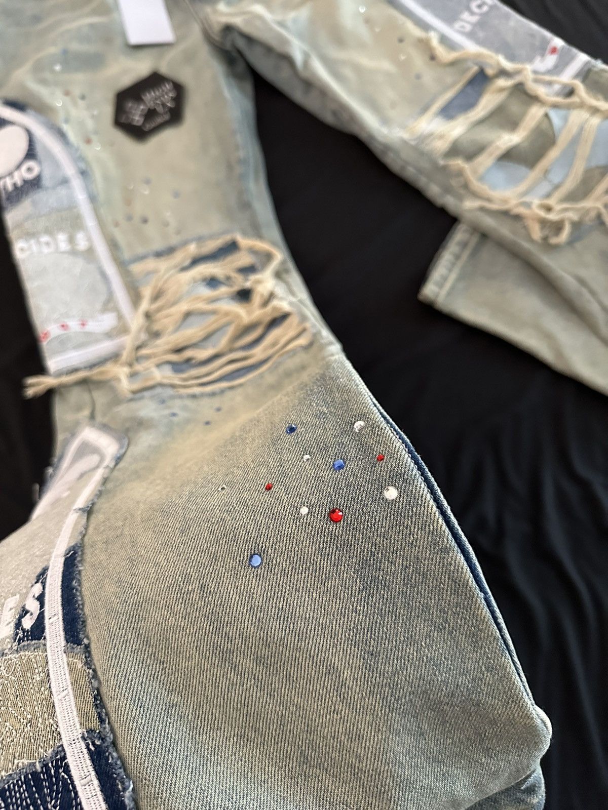 Who Decides War Who Decides War Blown Patchwork Jeans Size US 34 / EU 50 - 5 Thumbnail