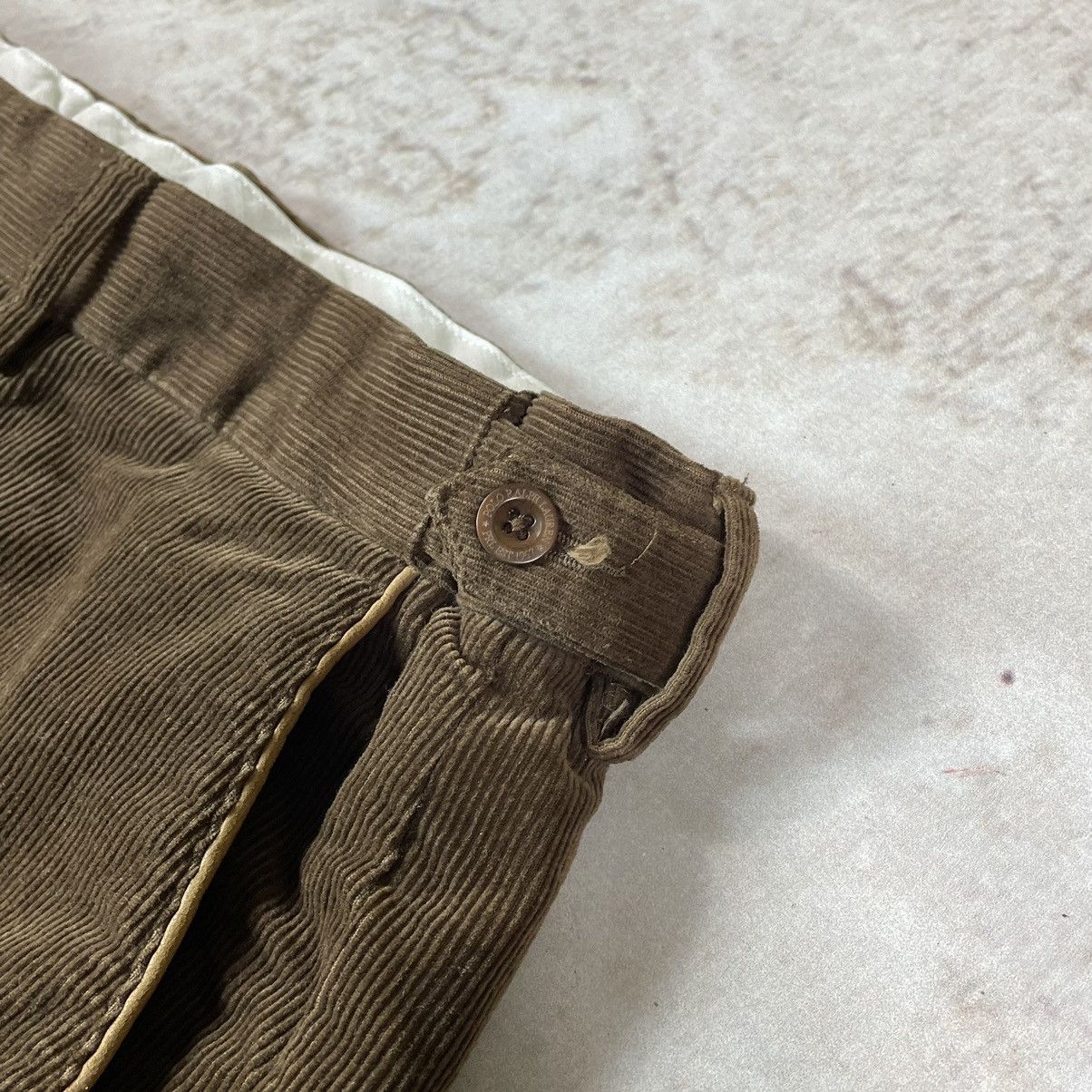 Polo Ralph Lauren × Vintage Vintage Ralph Lauren Oldmoney Brown Corduroy Trousers Size US 38 / EU 54 - 6 Thumbnail