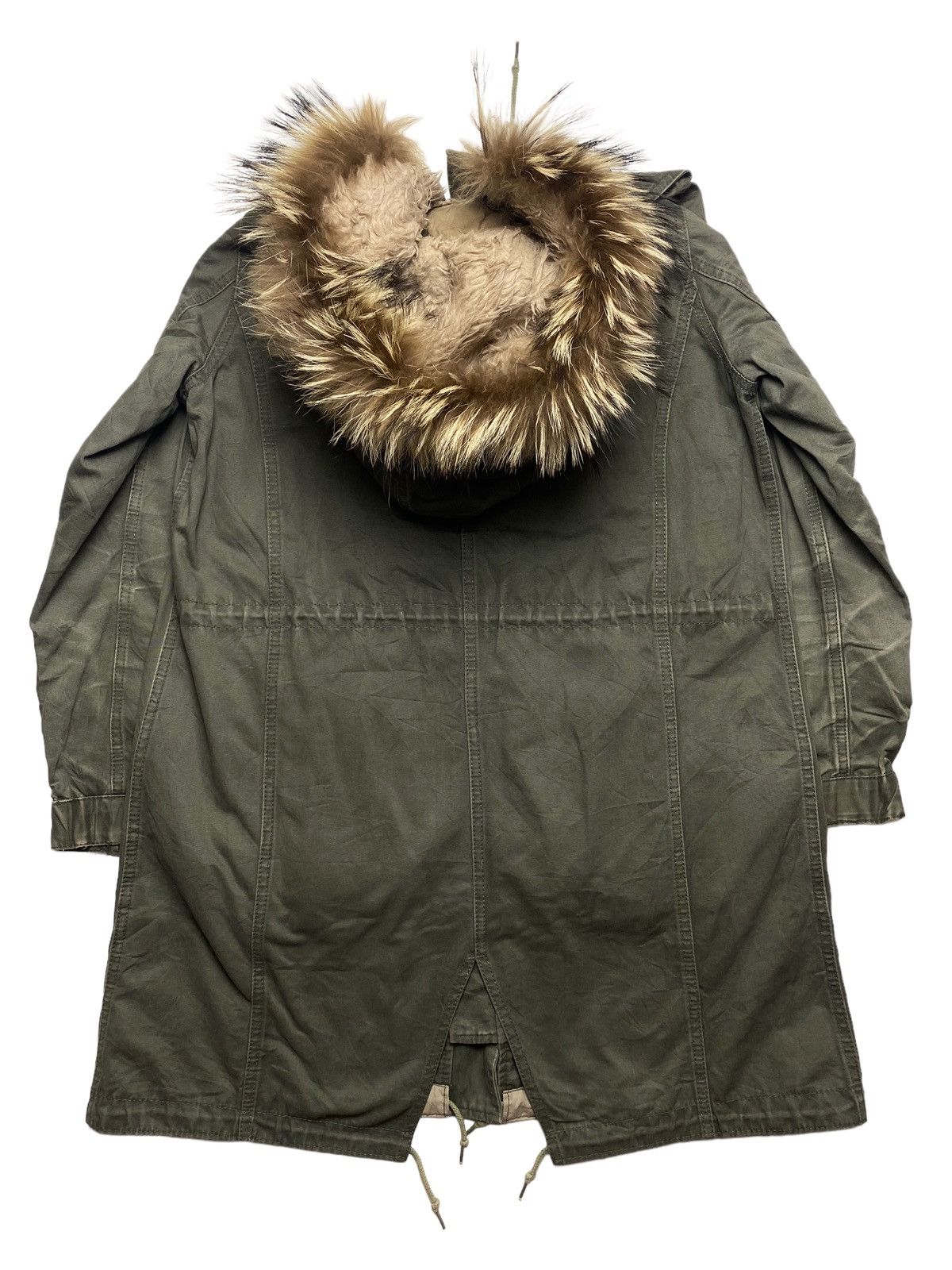 If Six Was Nine 2000s Dendrobium - Raccoon Hoodie Canvas Parka Jacket Size US L / EU 52-54 / 3 - 6 Thumbnail