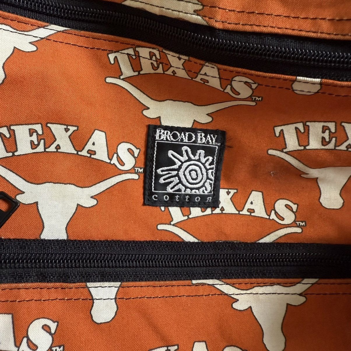 Vintage Vintage Texas Longhorns Duffle Bag Orange Broad Bay Cotton Size ONE SIZE - 4 Thumbnail