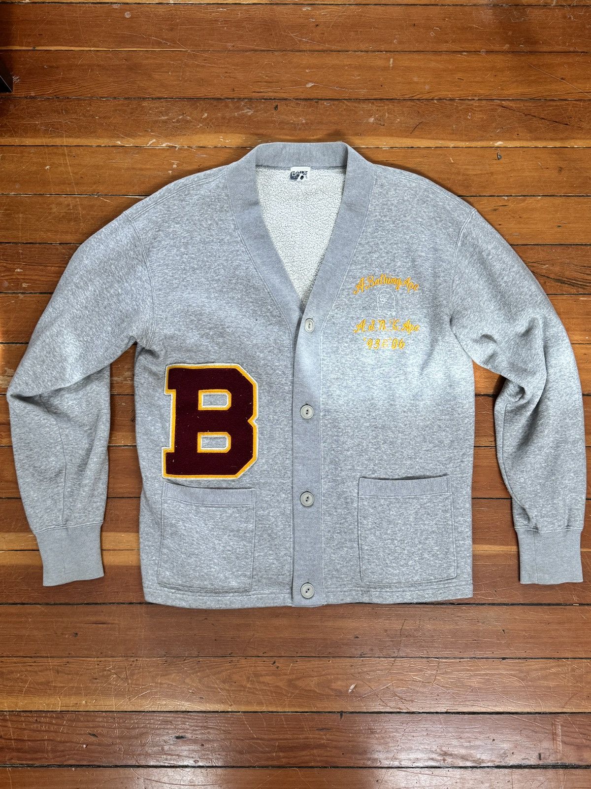 Bape Bape Varsity Cardigan Size US L / EU 52-54 / 3 - 1 Thumbnail