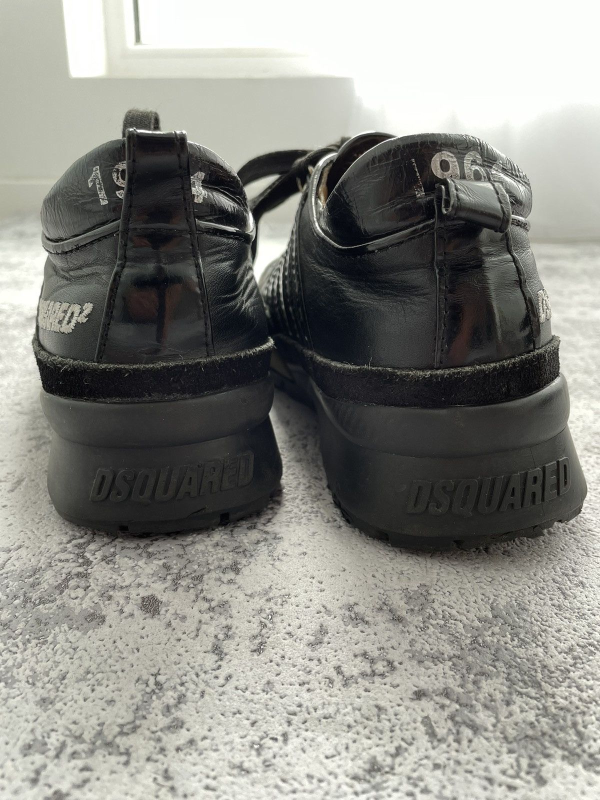 Dsquared2 × Vintage Dsquared 2 Black Leather Shoes Size US 7 / EU 40 - 5 Thumbnail