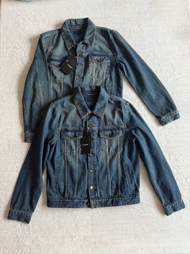 Saint Laurent Paris Saint Laurent Paris Washed light blue denim jacket-2506 Size US XL / EU 56 / 4 - 1 Thumbnail