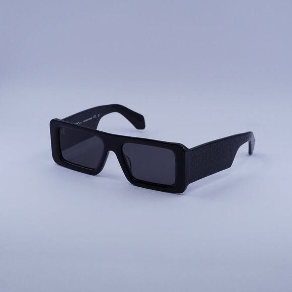 Off-White OERI140 TROY 1007 Sunglasses Black Rectangle Frame
