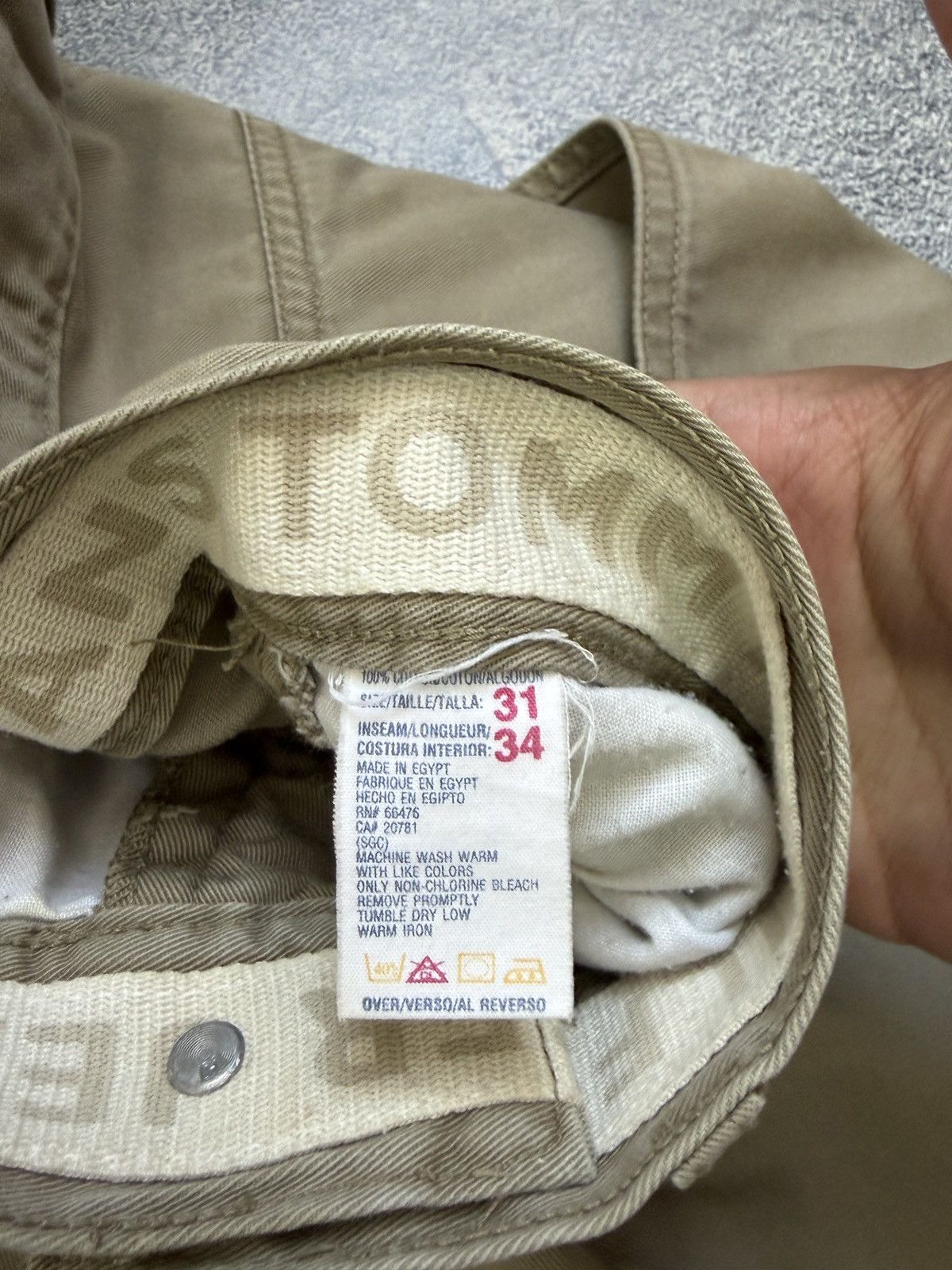 Tommy Hilfiger Vintage 1999 Tommy Hilfiger Cargo Pants Khaki Baggy 31/34 Size US 31 - 4 Thumbnail