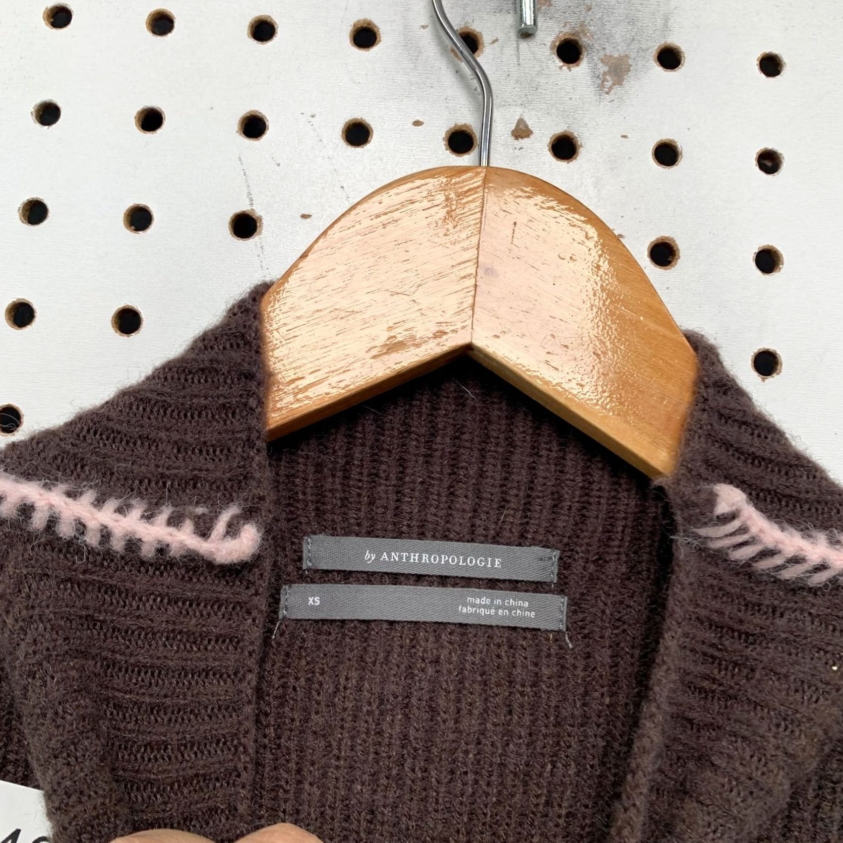 Anthropologie Anthropologie Ingrid Sweater Womens XS Cropped Whipstitch Sleeves Turtleneck Size XS / US 0-2 / IT 36-38 - 3 Thumbnail
