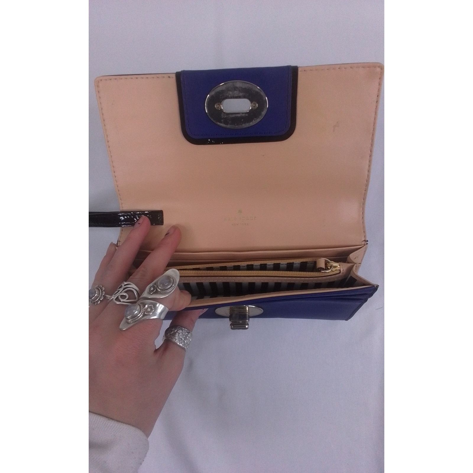 Kate Spade Kate Spade Clutch Wallet Blue Wristlet Size ONE SIZE - 7 Thumbnail