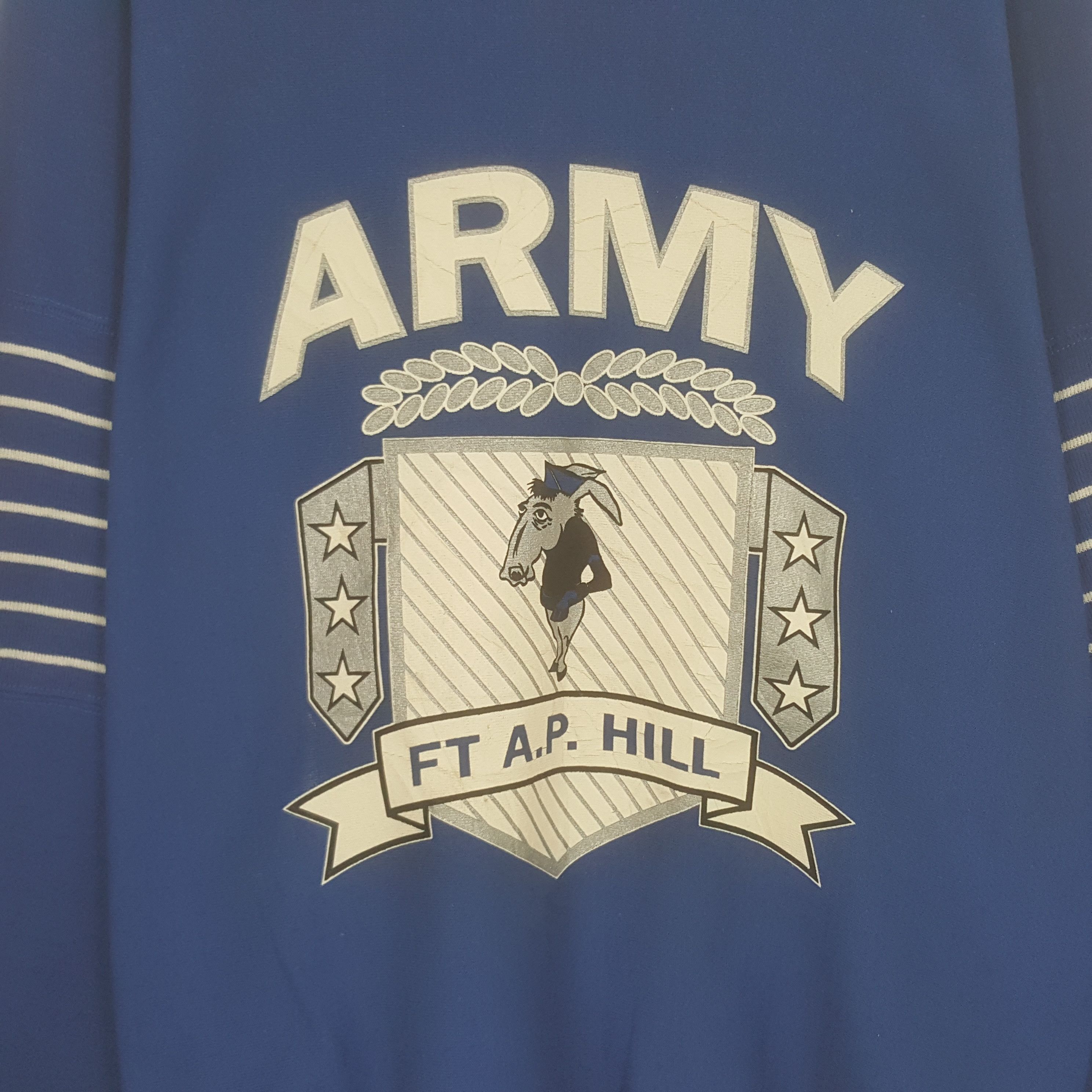 Vintage Vintage Army Striped Sweatshirt Size US XL / EU 56 / 4 - 2 Thumbnail