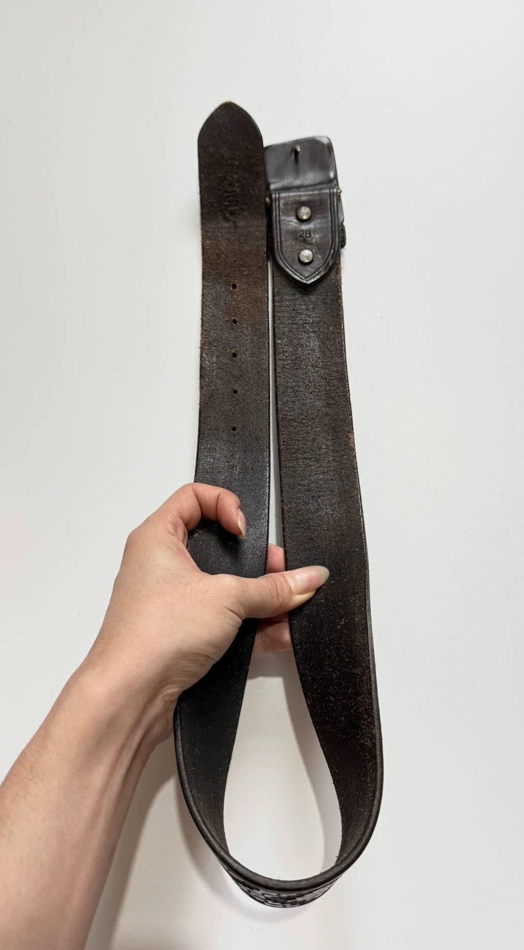 RRL Ralph Lauren RRL Ralph Lauren Deer Head Embossed Leather Belt 28 Size 28 - 5 Thumbnail