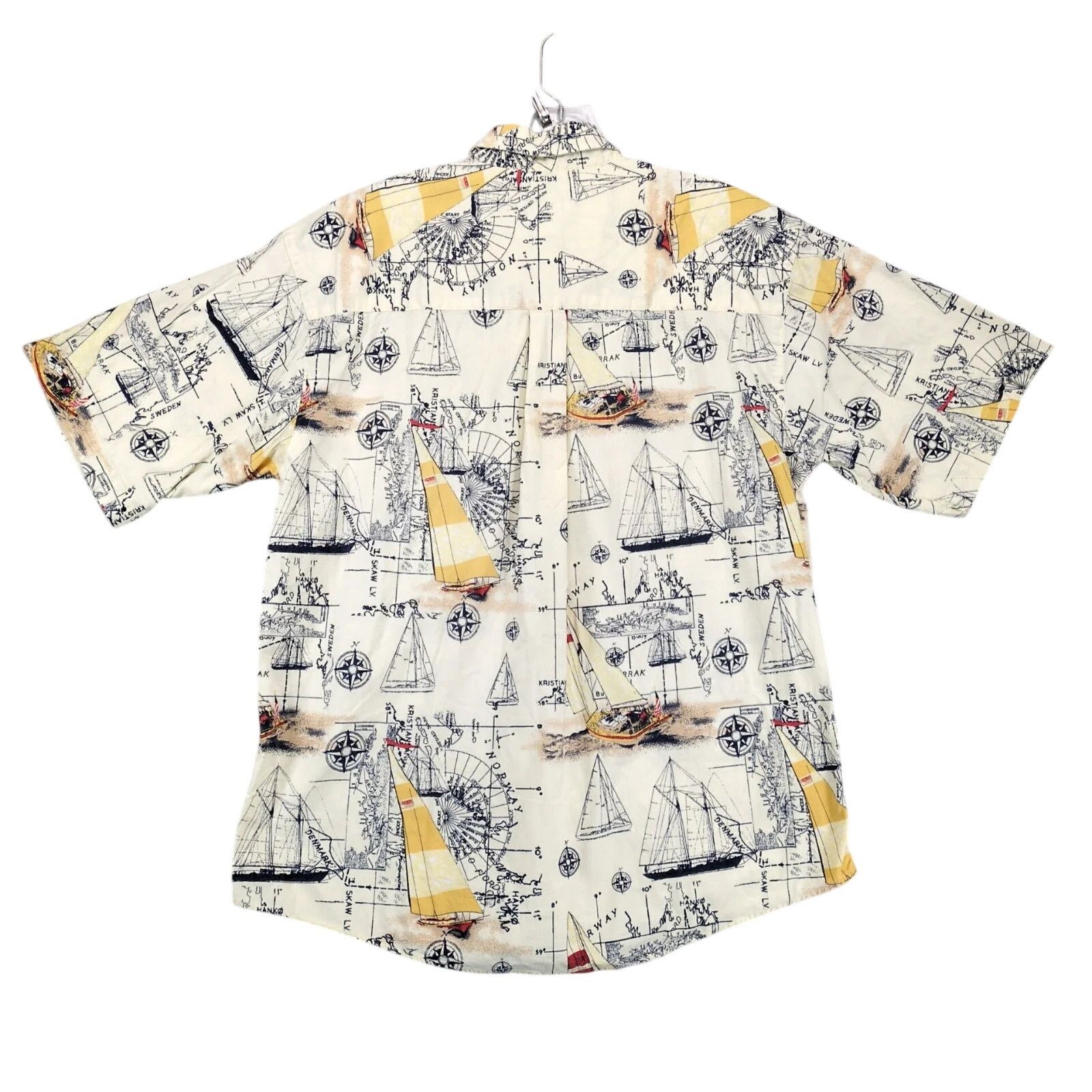 Faded Glory Vtg Faded Glory Nautical Sailing Ships Shirt Men's M Button Size US M / EU 48-50 / 2 - 2 Thumbnail