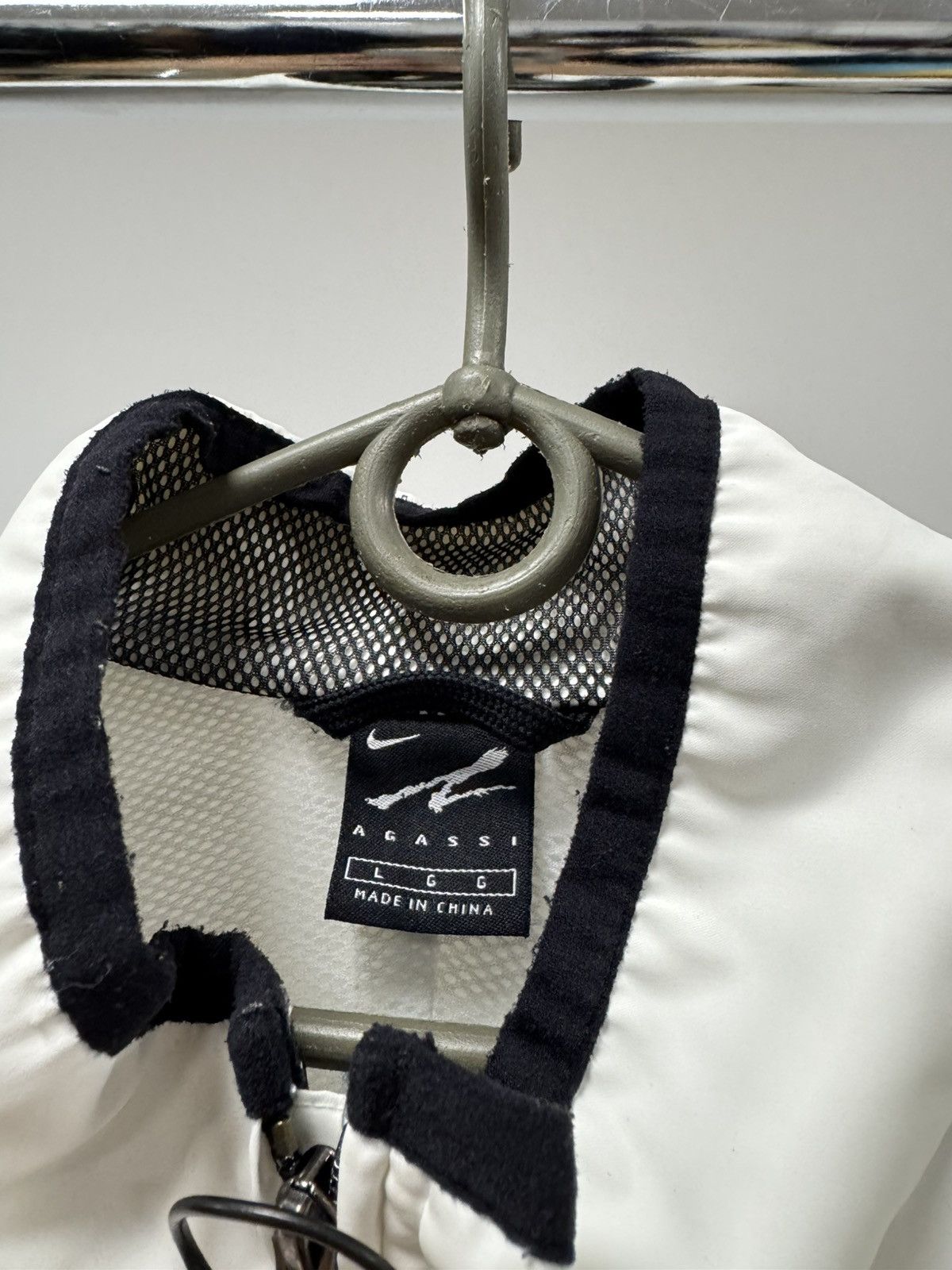 Nike × Vintage Vintage Nike Andre Agassi Tennis Court Windbreaker Nylon Size US L / EU 52-54 / 3 - 4 Thumbnail