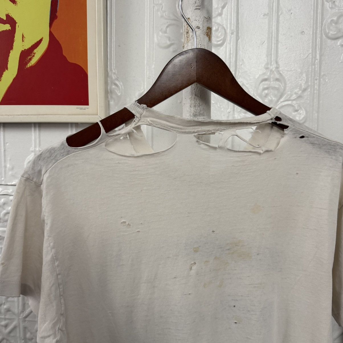 Vintage thrashed distressed graphic tee tshirt 80s 90s Size US M / EU 48-50 / 2 - 6 Thumbnail