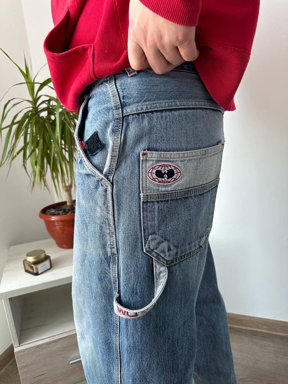 Japanese Brand × Vintage × Wu-Tang Clan Vintage Wu-Wear Denim Wu-Tang Baggy Japanese Pants Size US 32 / EU 48 - 6 Thumbnail