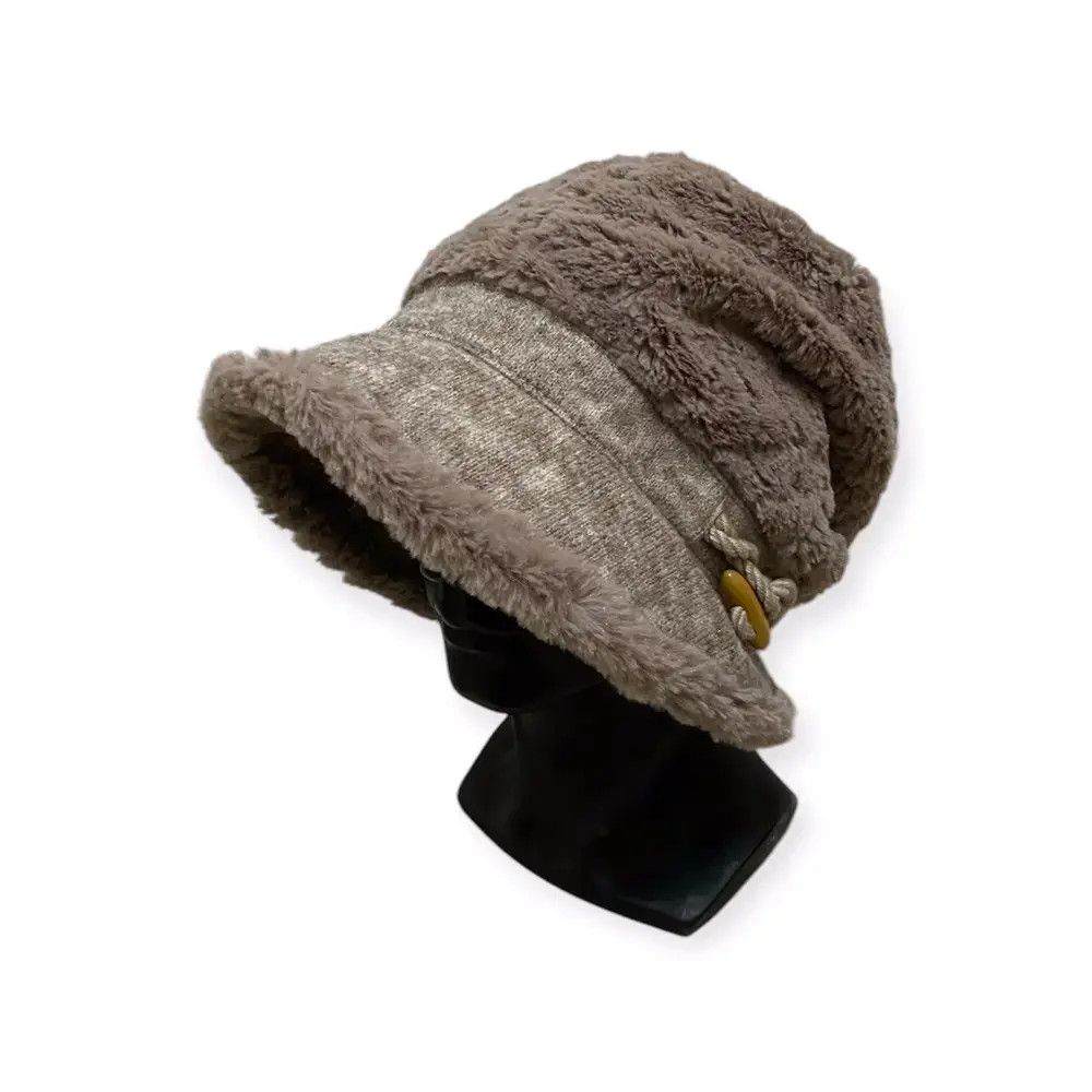 Japanese Brand Japanese Brand Fleece Bucket Hat Size ONE SIZE - 1 Thumbnail
