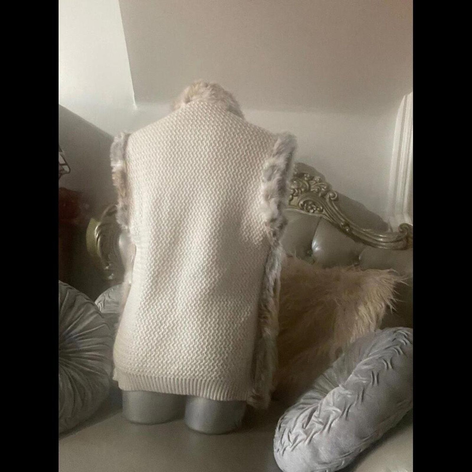 Other vest Faux Fur reversible vest knit back Size M / US 6-8 / IT 42-44 - 4 Thumbnail