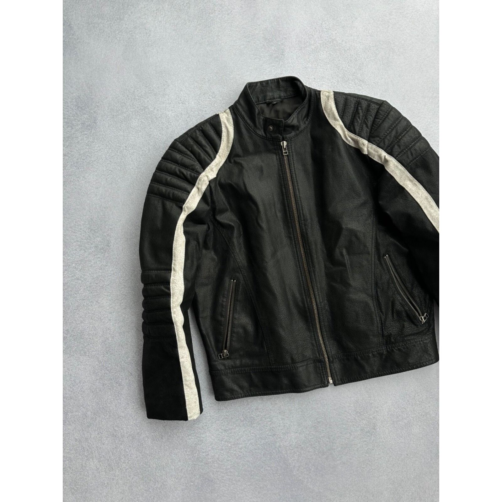 Vintage VTG Snap Shot Moto Leather Jacket Size US S / EU 44-46 / 1 - 2 Thumbnail
