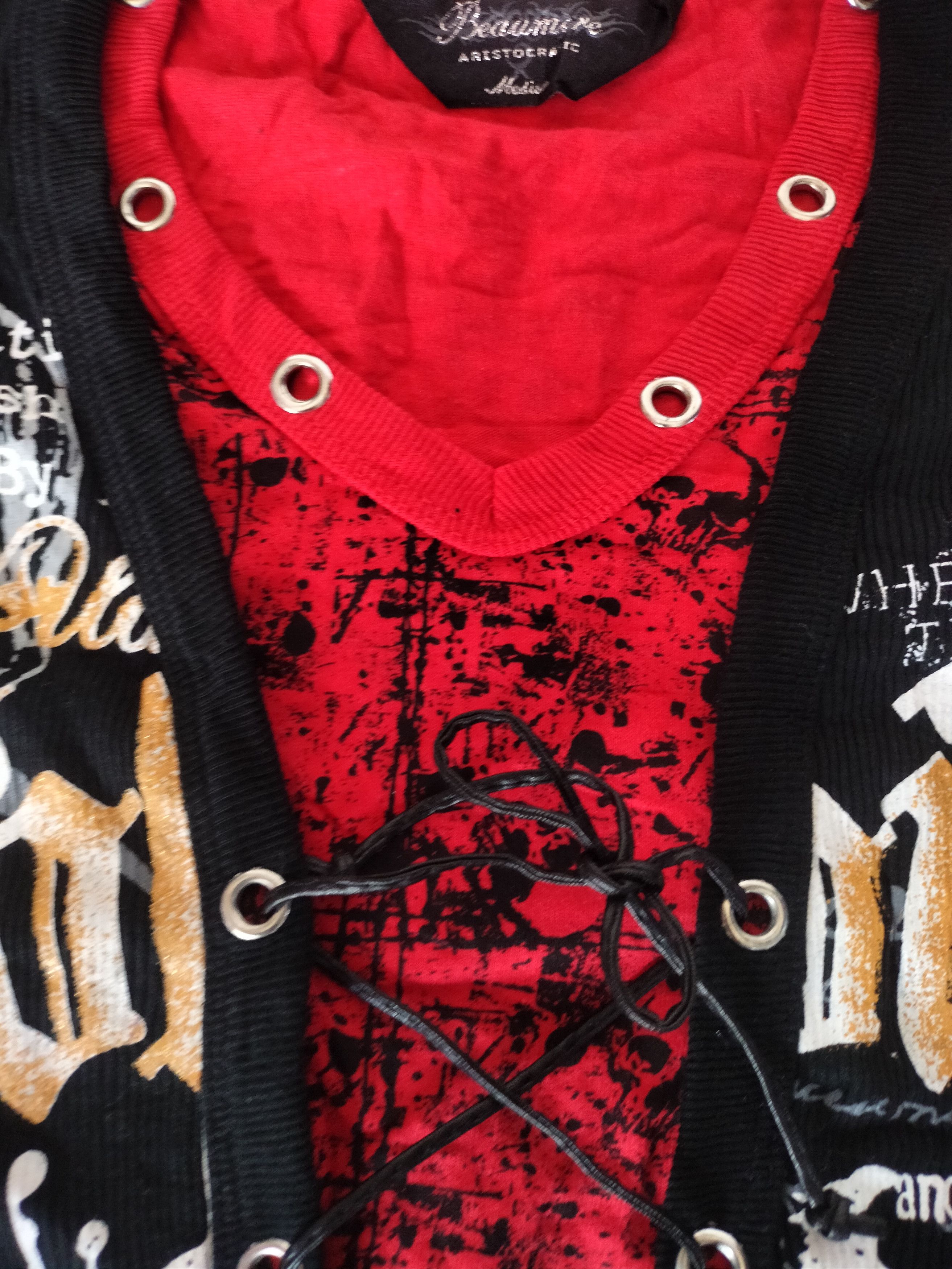GOA Beaumere laces punk grunge gothic vkei Tshirt Size US S / EU 44-46 / 1 - 2 Thumbnail