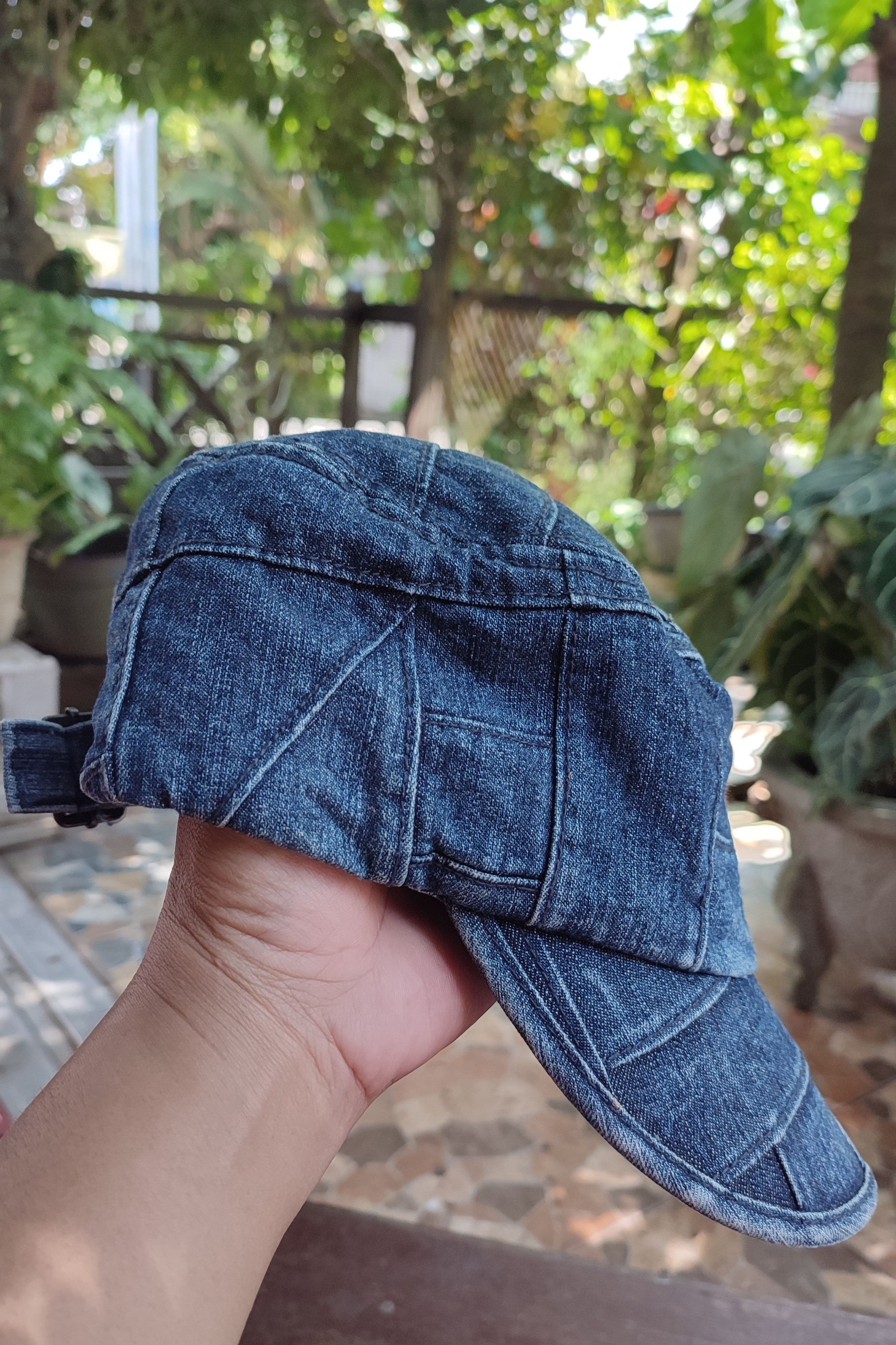 Japanese Brand × Vintage Grace Hats Denim Patchwork - adjustable strap Size ONE SIZE - 3 Thumbnail