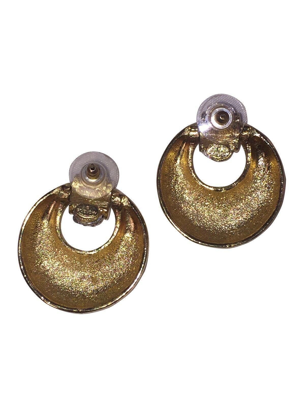 Givenchy Givenchy Rhinestone Dangle Hoop Earrings Size ONE SIZE - 3 Thumbnail