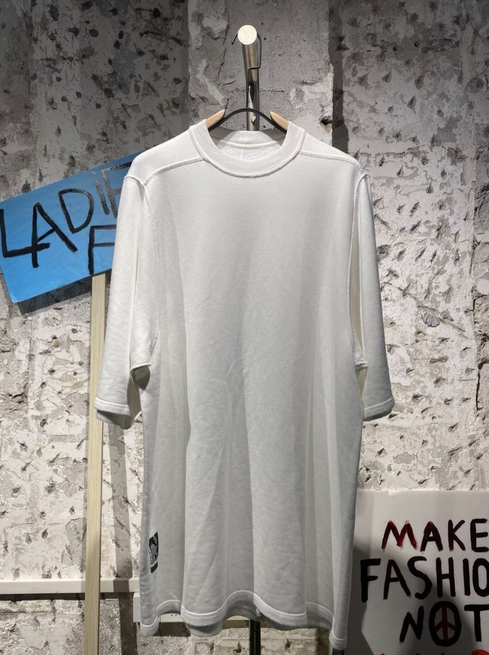 Rick Owens Rick Owens Drkshdw white short sleeves Size US M / EU 48-50 / 2 - 1 Thumbnail
