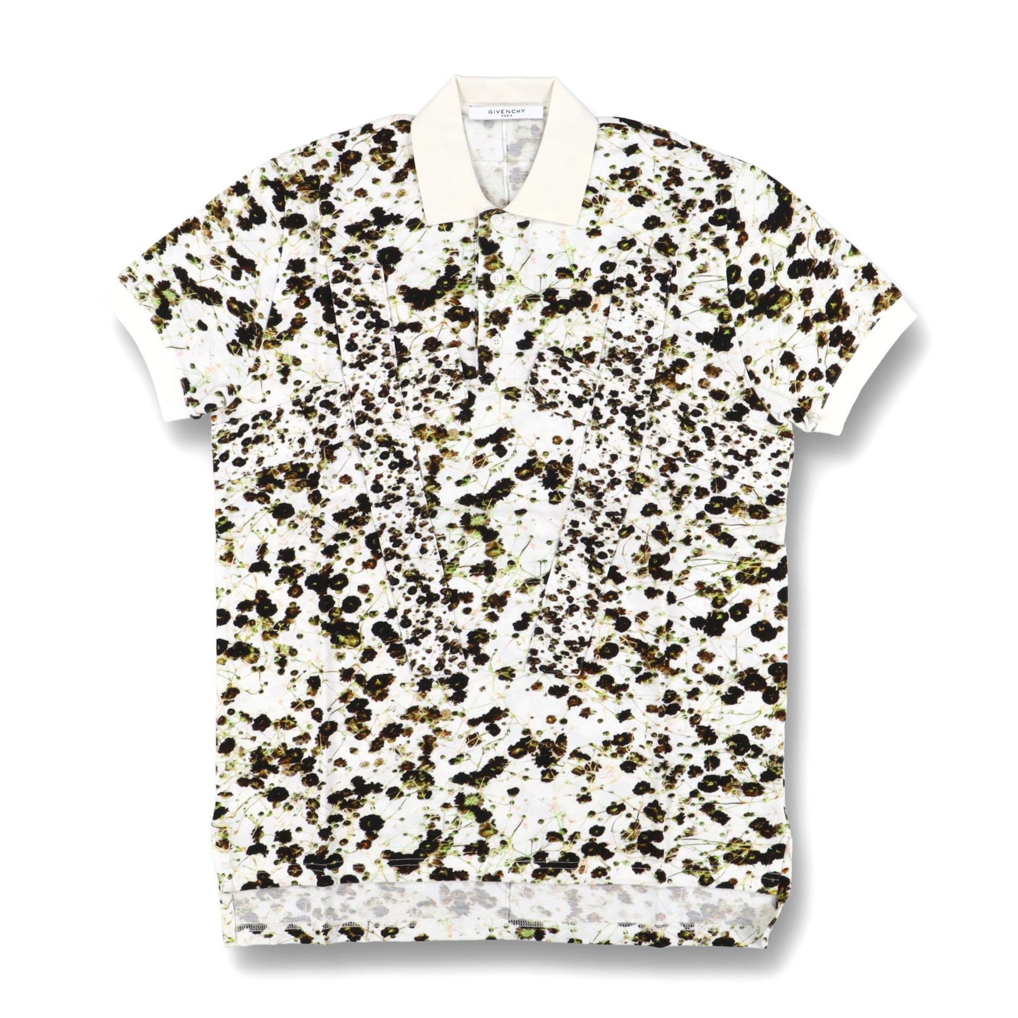 Givenchy White Runway Banded Baby's Breath Oversized Polo Size US XXS / EU 40 - 1 Thumbnail