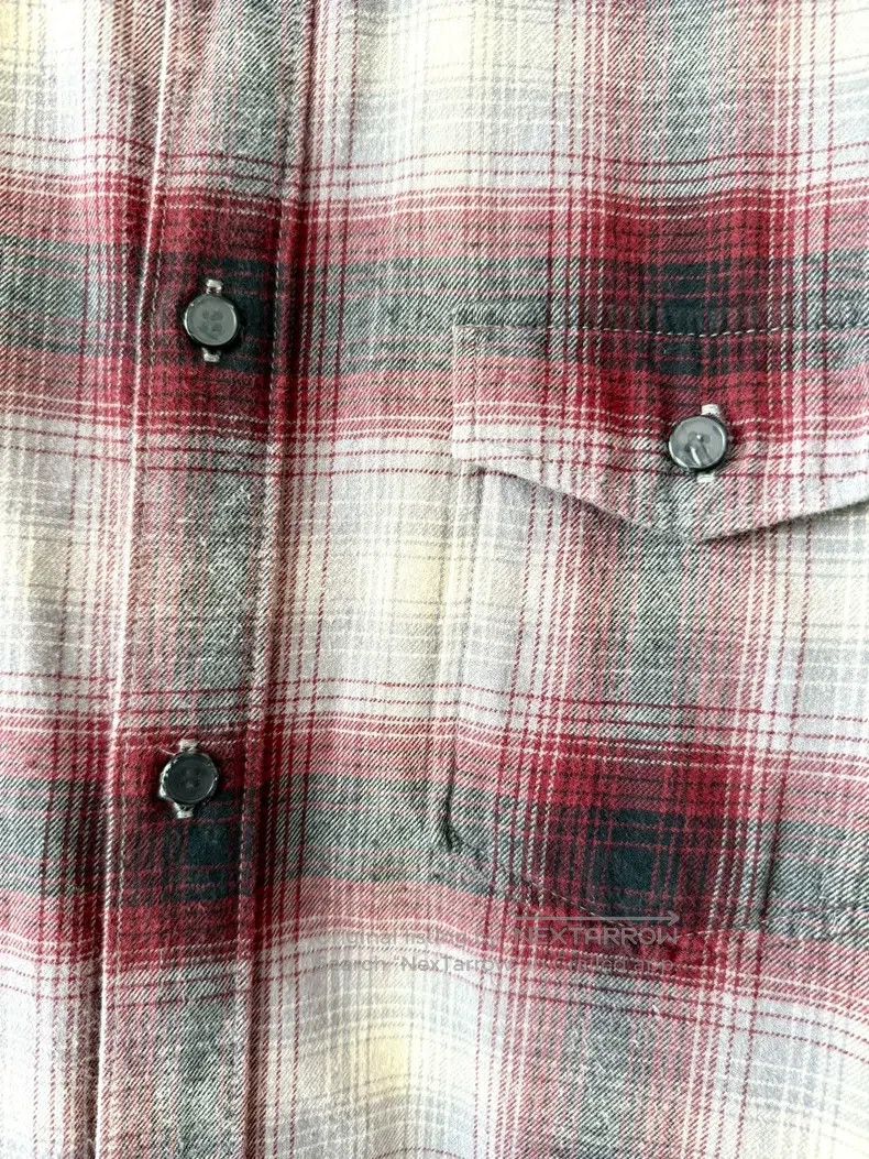 Saint Laurent Paris Saint Laurent Paris White and Pink Plaid Shirt Size US M / EU 48-50 / 2 - 5 Thumbnail