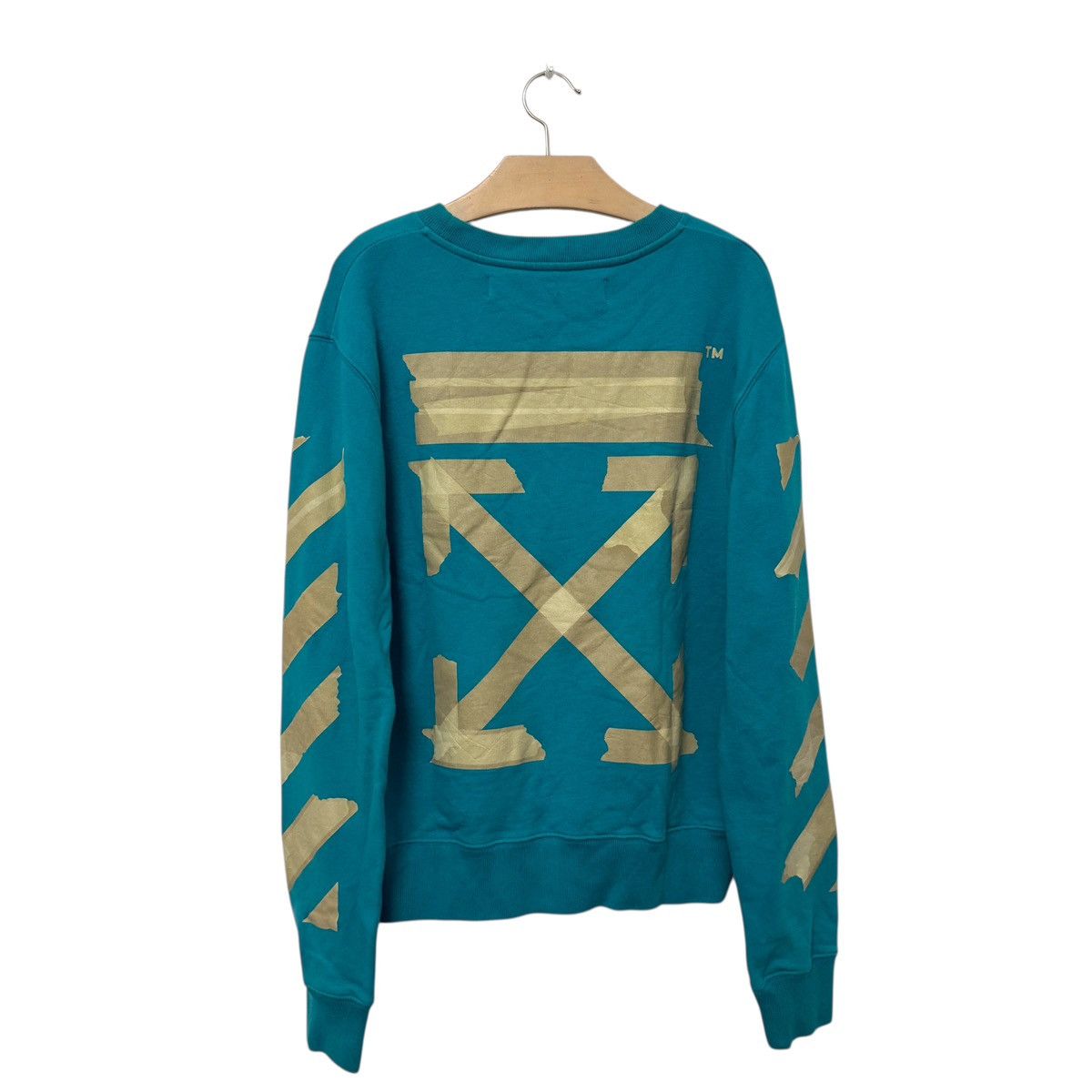 Off-White [FREE SHIPPING] Offwhite Tape Arrows Sweatshirt Size US S / EU 44-46 / 1 - 2 Thumbnail