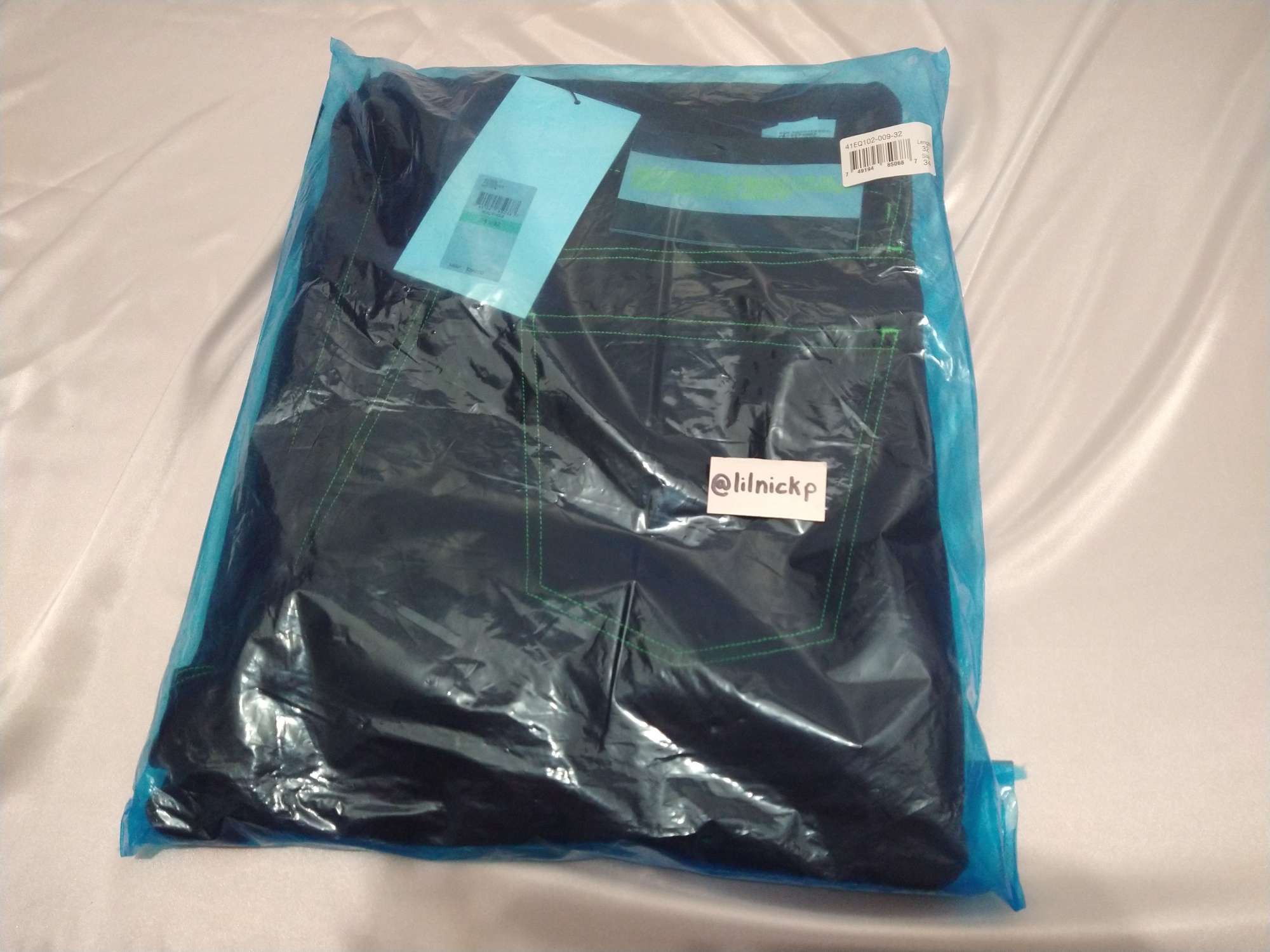 Calvin Klein 205W39NYC EST. 1978 Baggy Black Hole Jeans Size US 34 / EU 50 - 13 Thumbnail