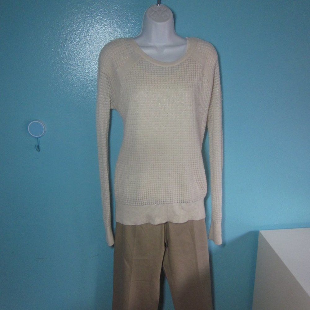 Vince Vince Womens Size L Cream Cashmere Pullover Sweater Size L / US 10 / IT 46 - 1 Thumbnail
