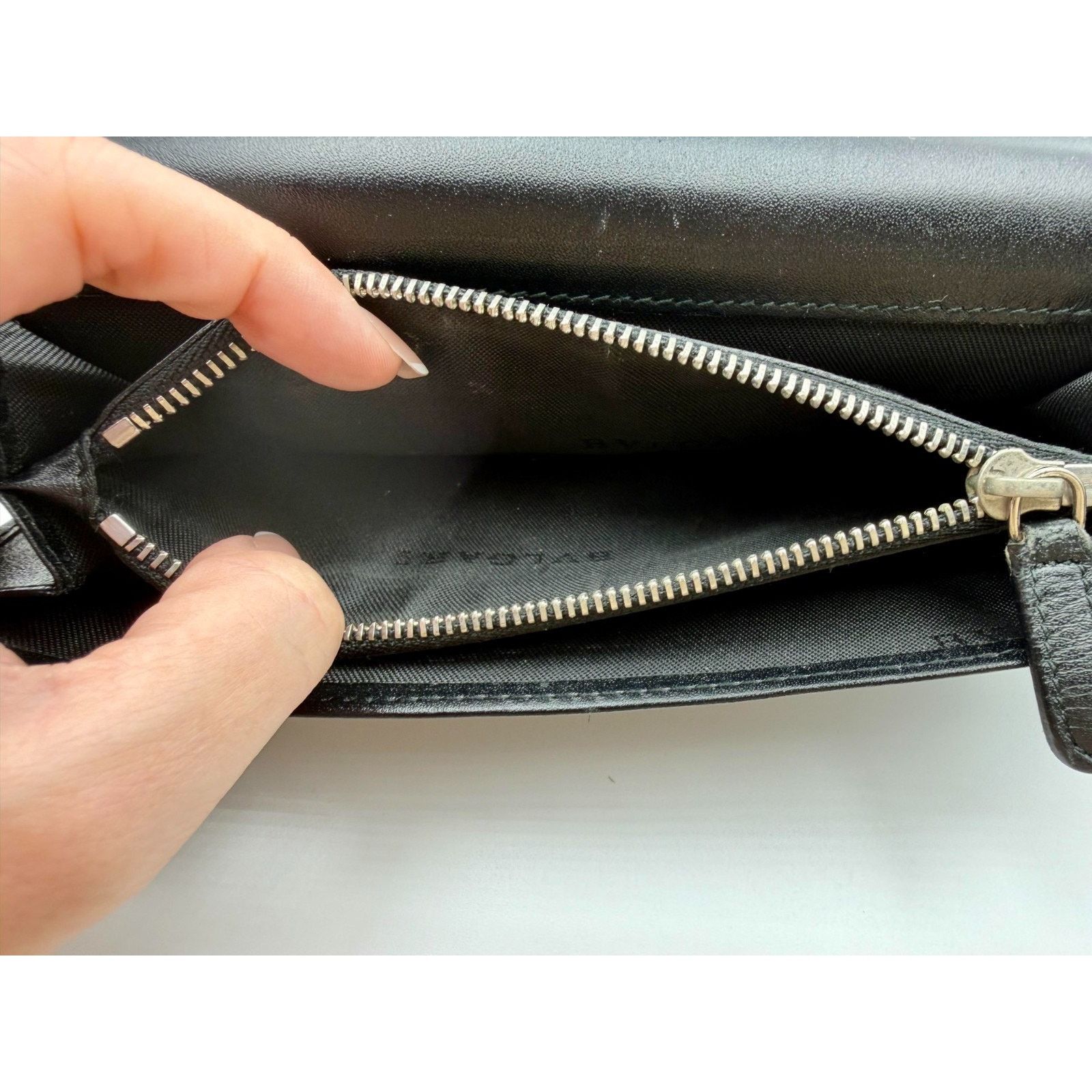 Bvlgari BVLGARI Weekend Long Wallet Gray Chevron MINT COND Size ONE SIZE - 12 Thumbnail